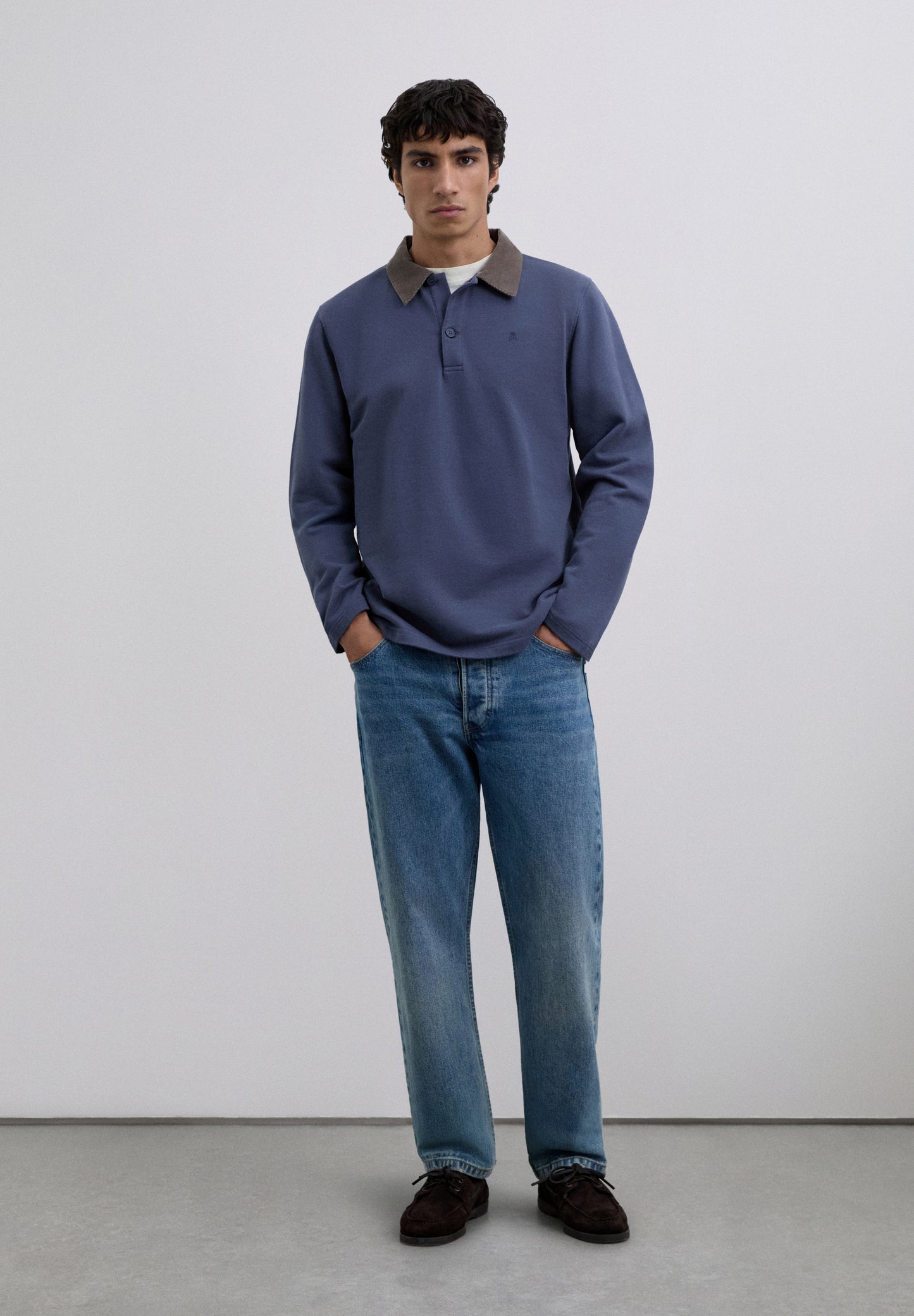 POLO BORDADO CUELLO PANA