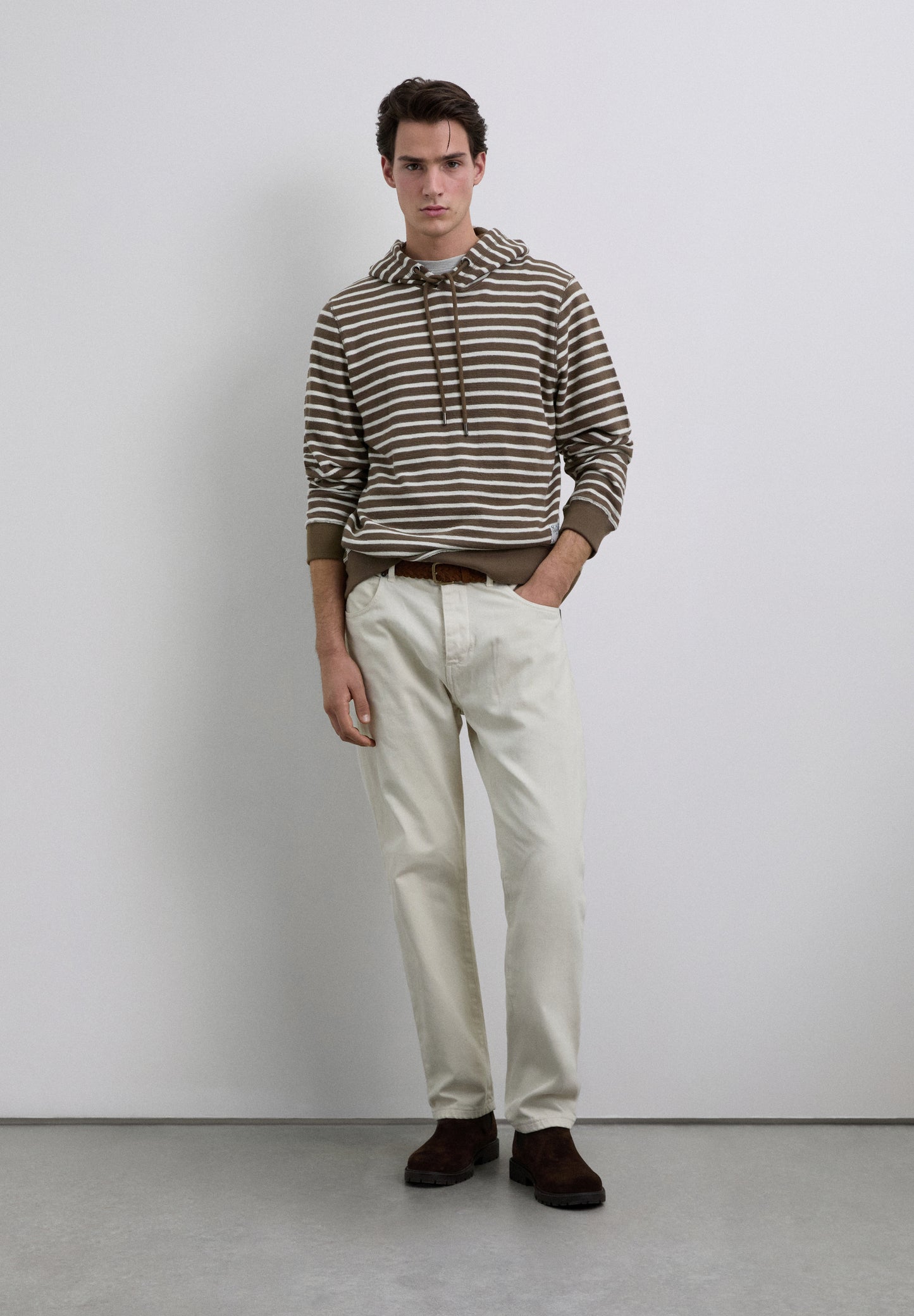 SUDADERA CAPUCHA RAYAS