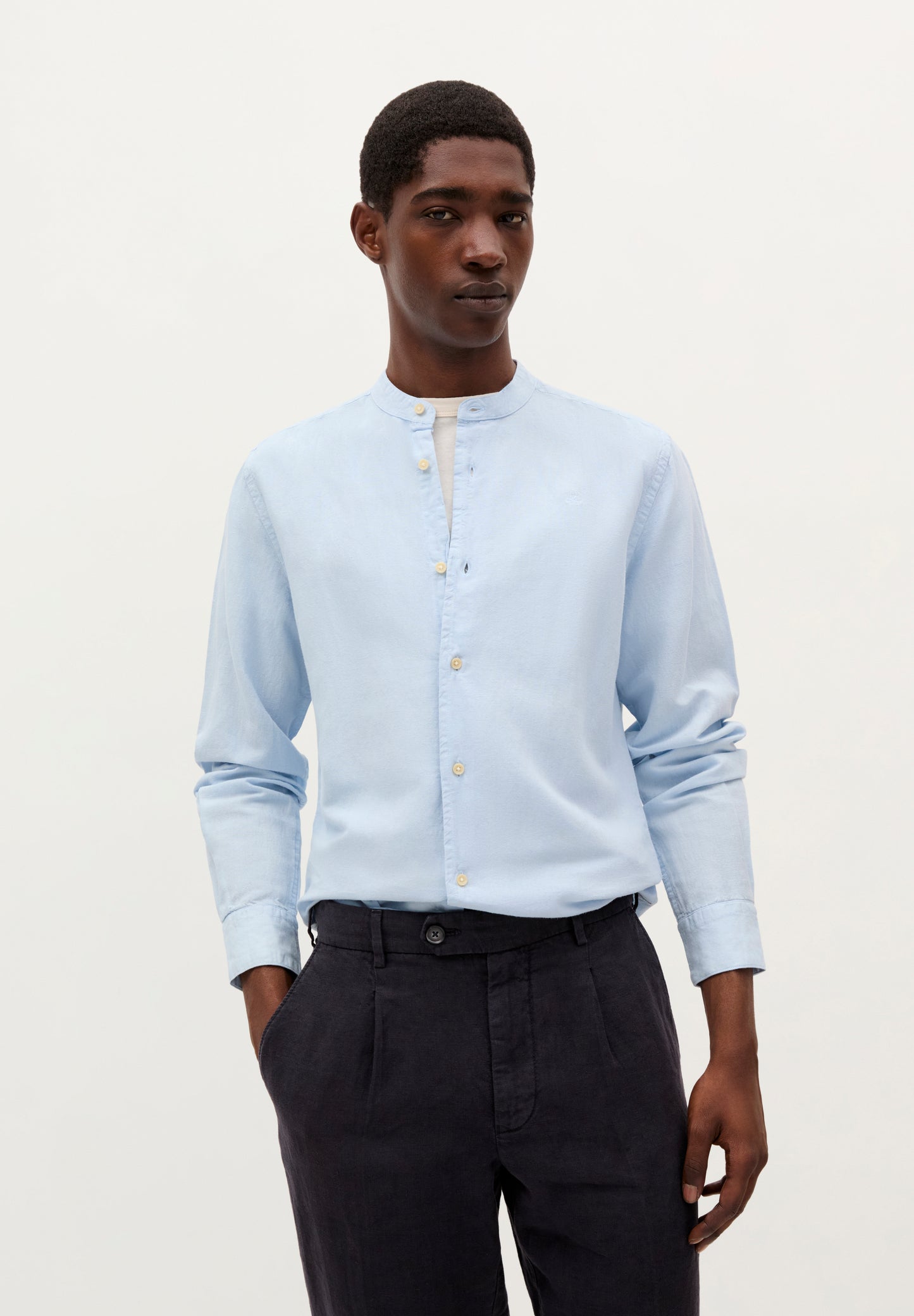 CAMISA LINO CUELLO MAO