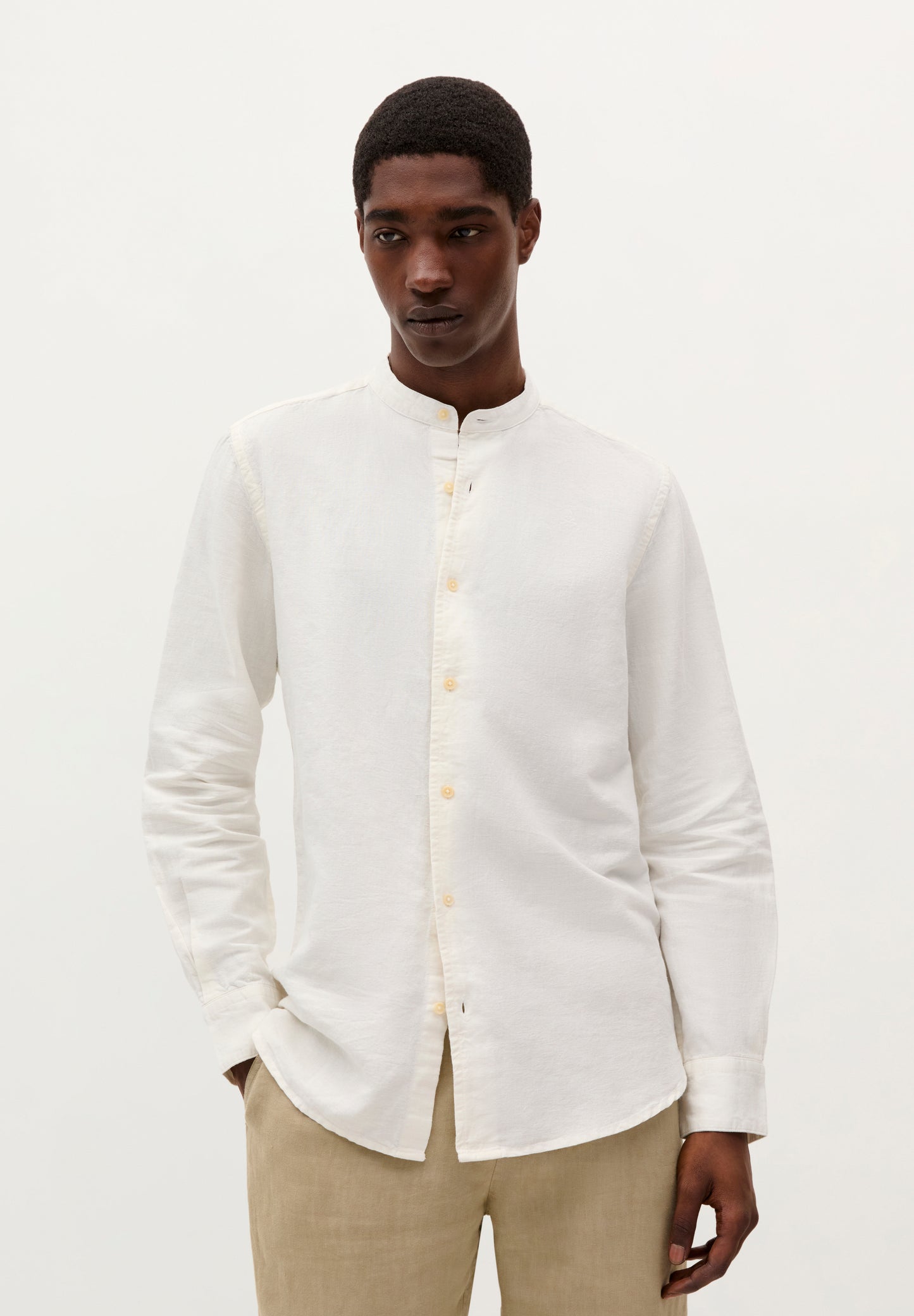 CAMISA LINO CUELLO MAO
