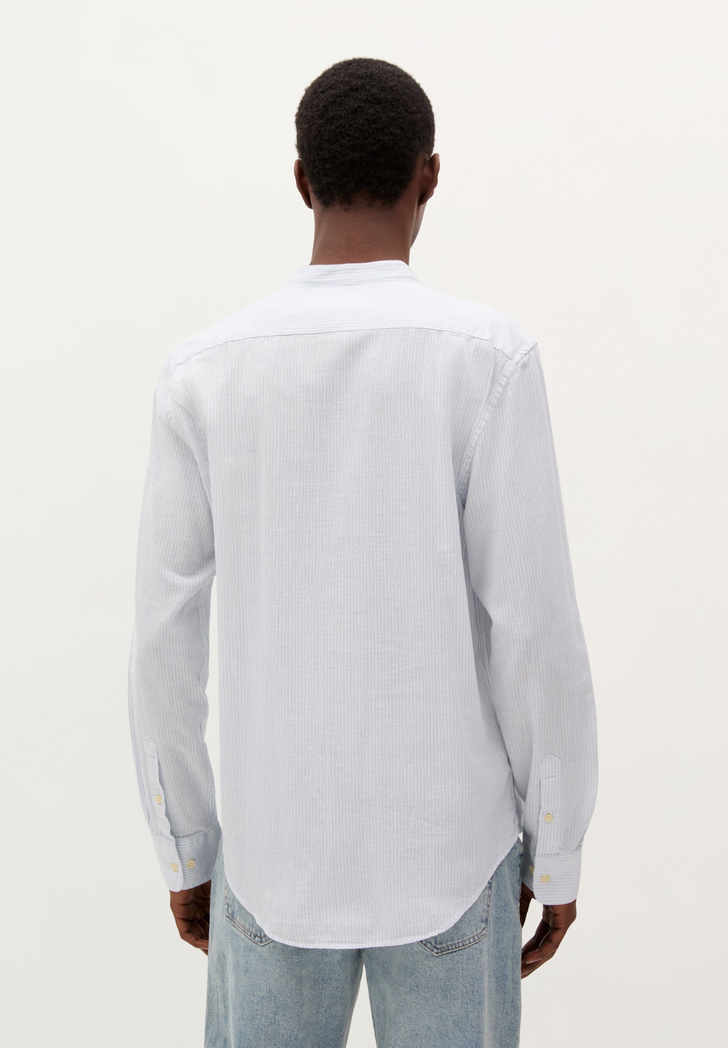 CAMISA RAYAS CUELLO MAO