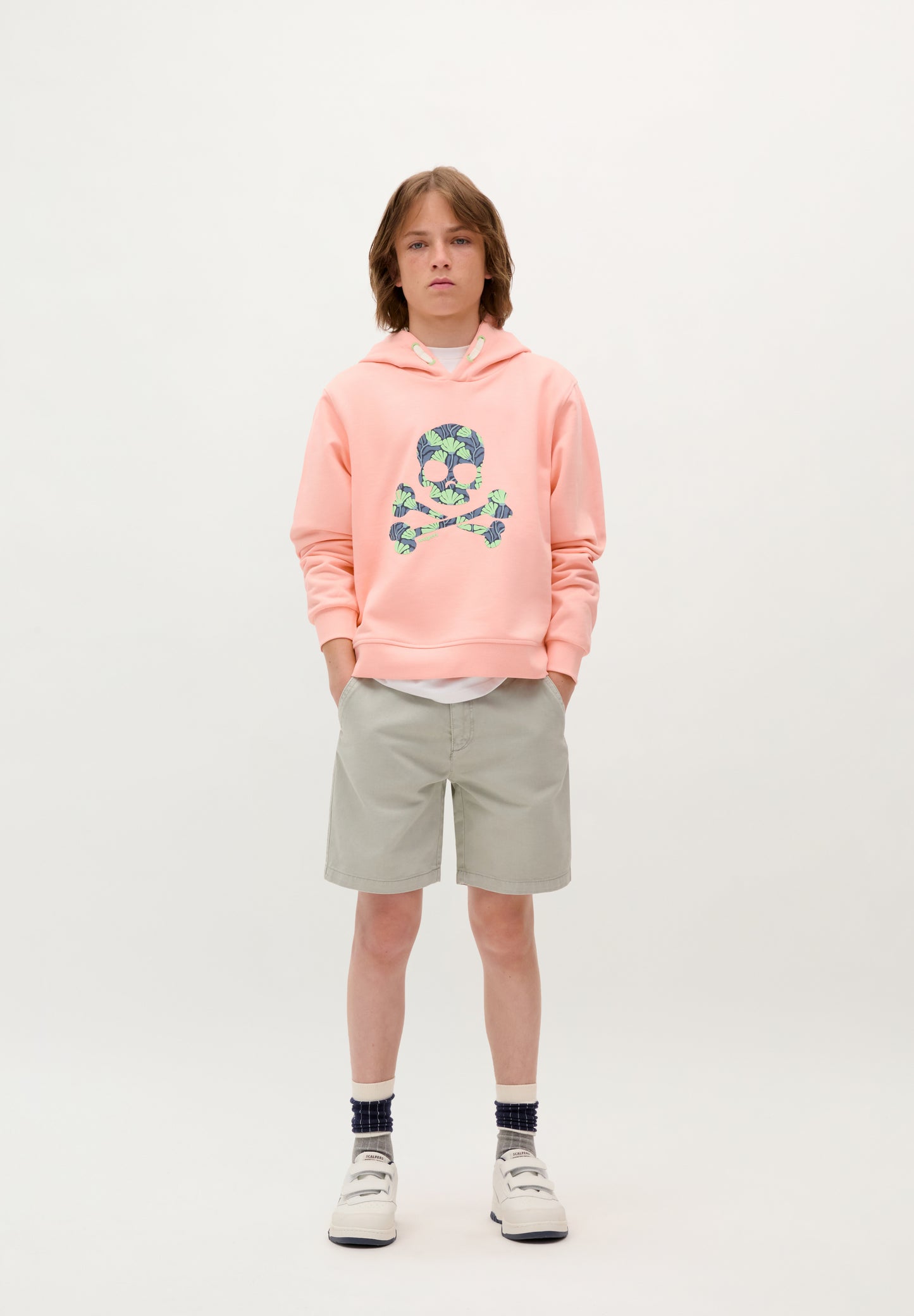 SCTROPICAL SKULL HOODIE KIDS