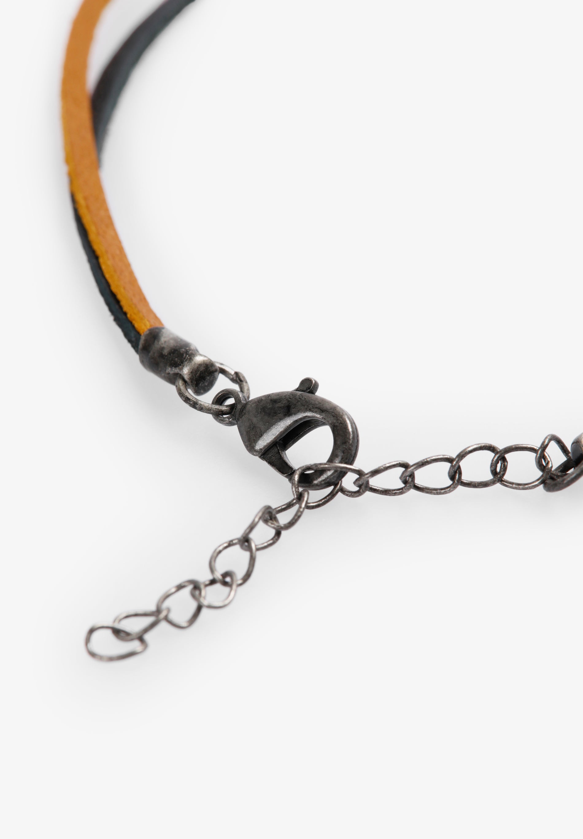 DOBLE PULSERA PIEL CALAVERA - Scalpers