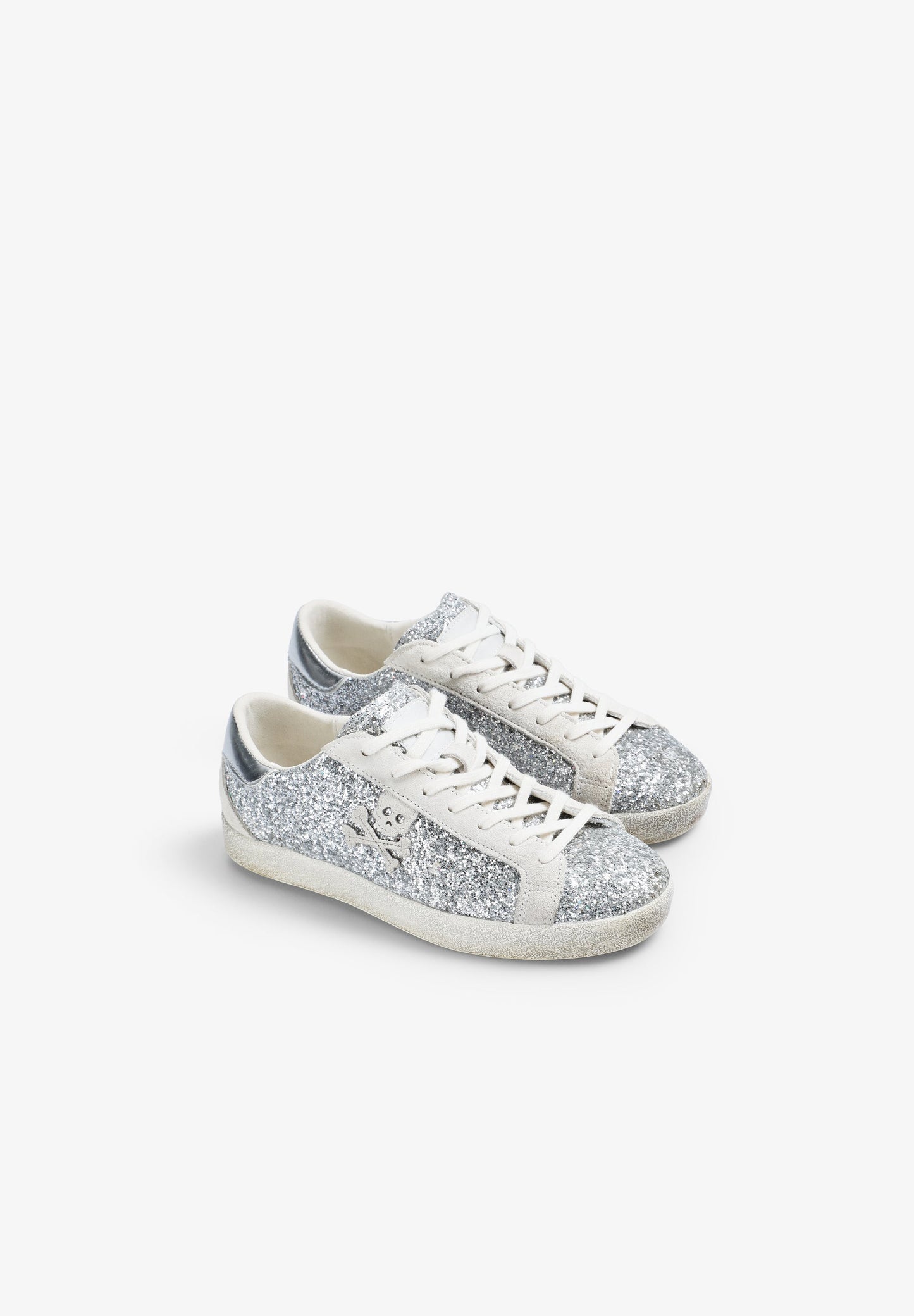 SNEAKERS BAJAS GLITTER CALAVERA