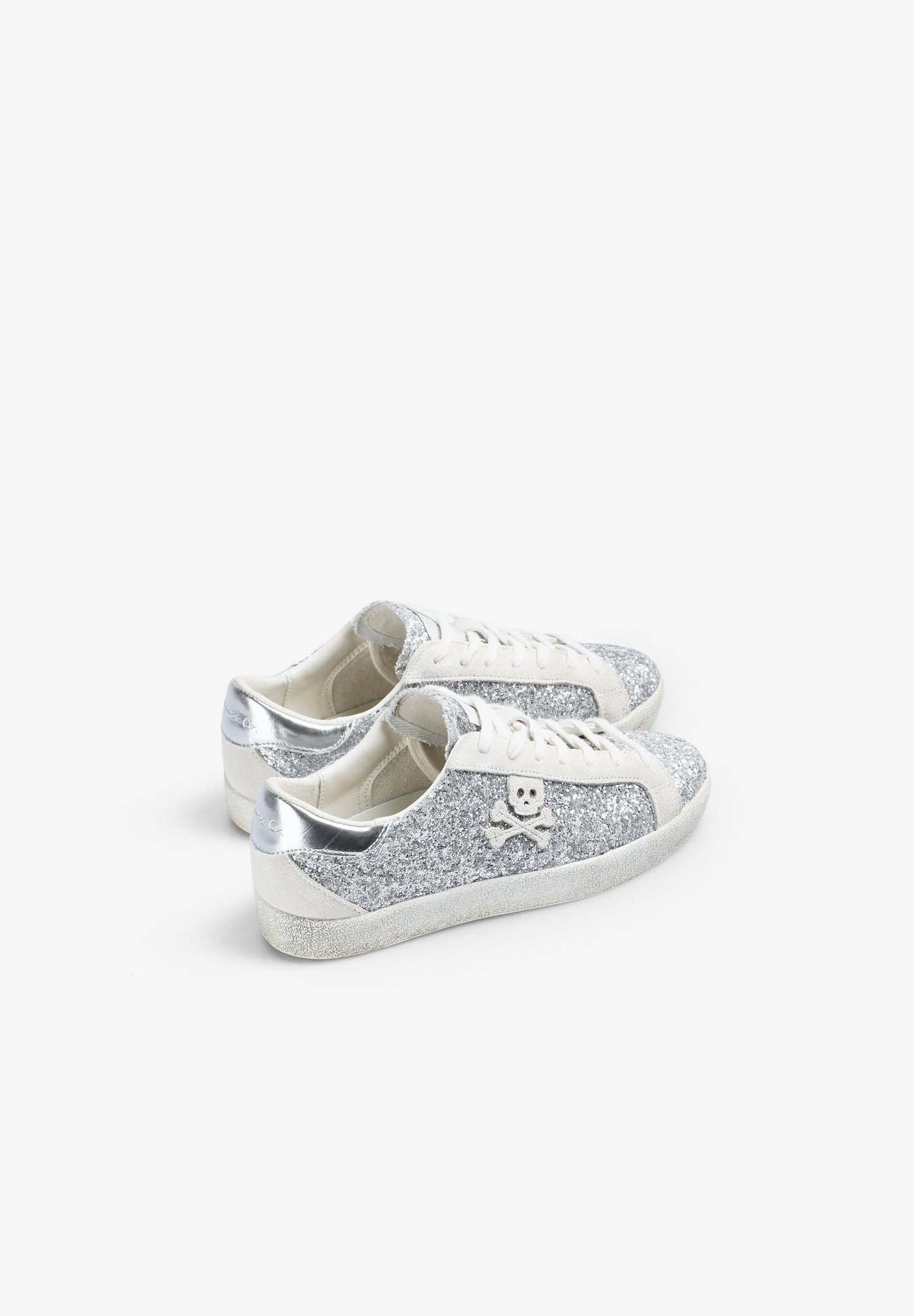SNEAKERS BAJAS GLITTER CALAVERA