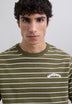 SCSTRIPESEMB TEE