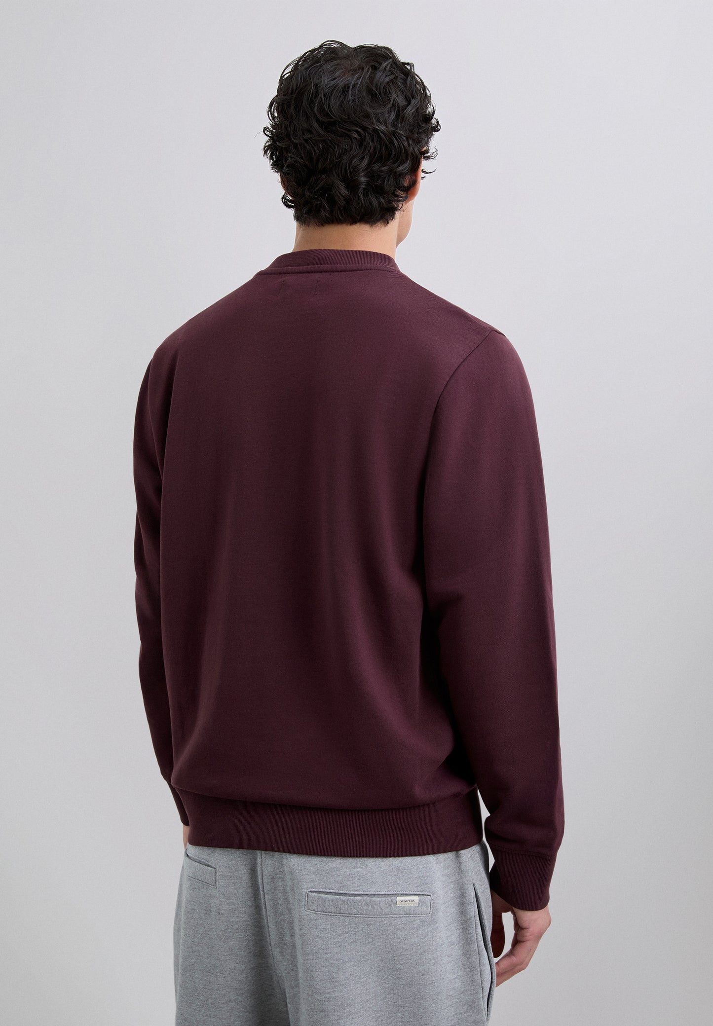 SUDADERA BORDADA CONTRASTE ALGODÓN
