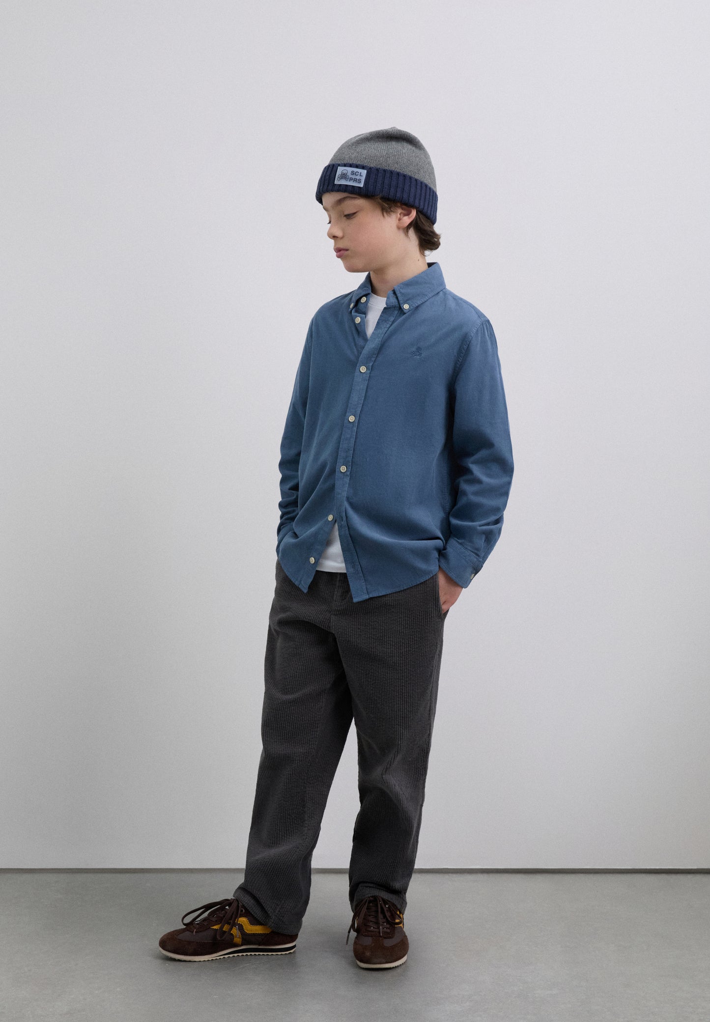 CAMISA CALAVERA MICROPANA BORDADA