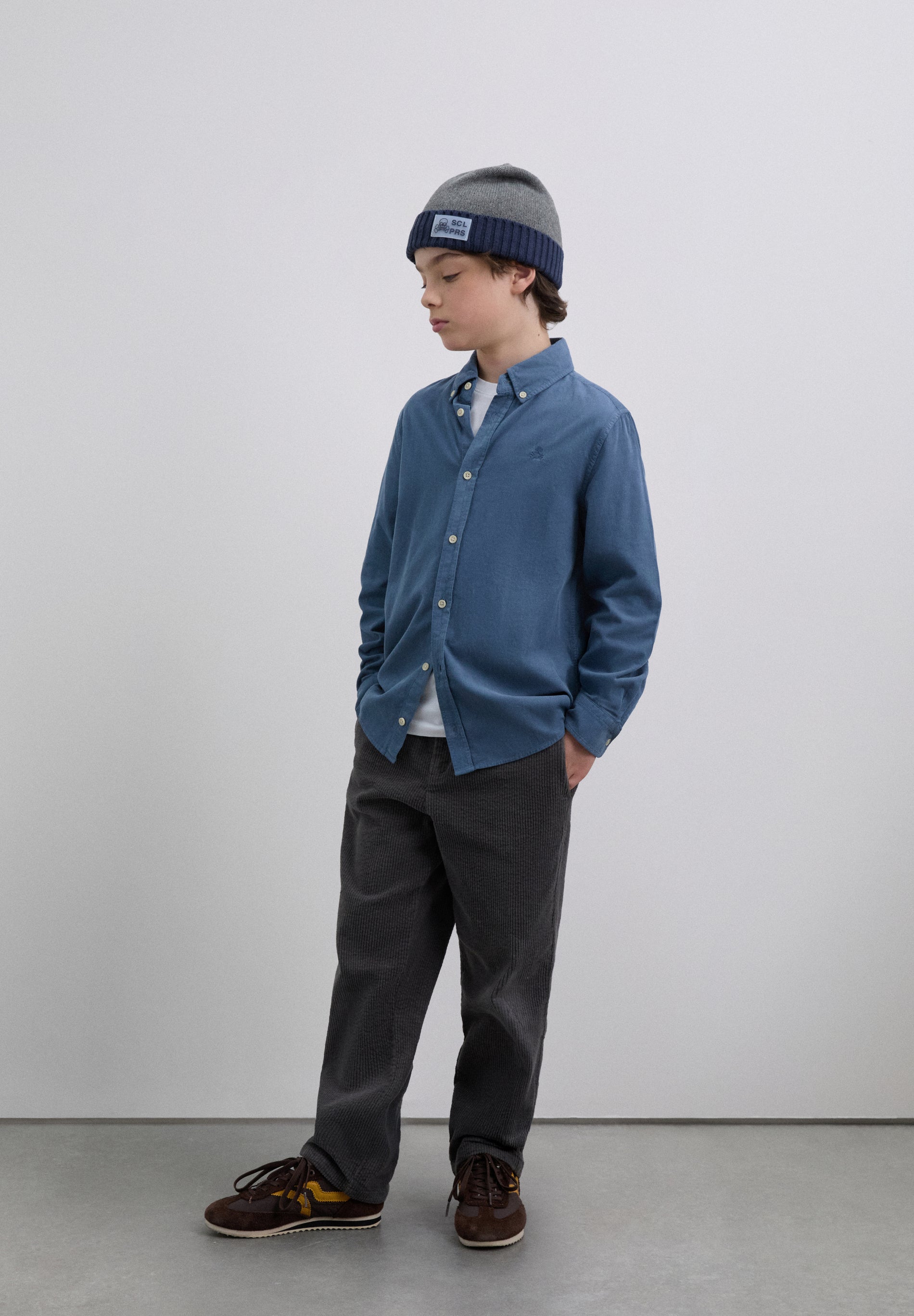 CAMISA CALAVERA MICROPANA BORDADA