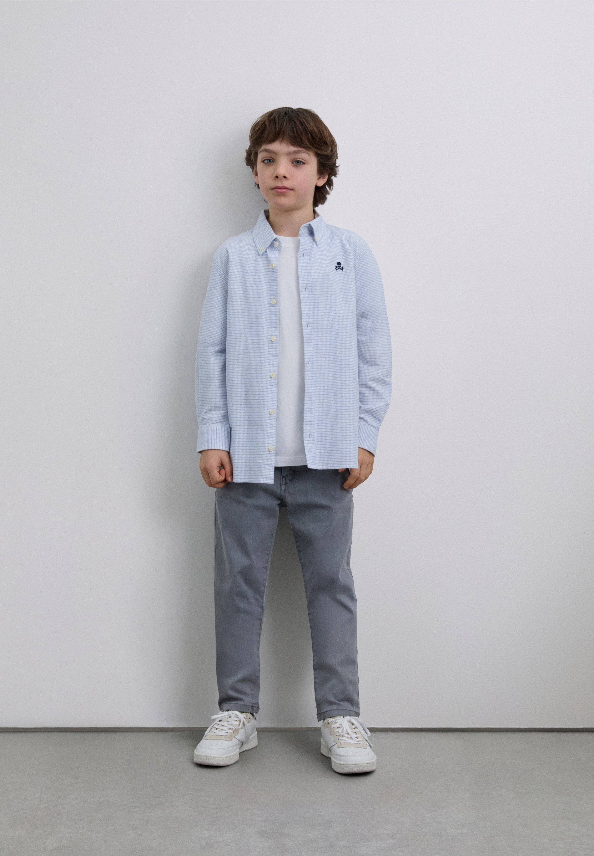 CAMISA OXFORD CALAVERA