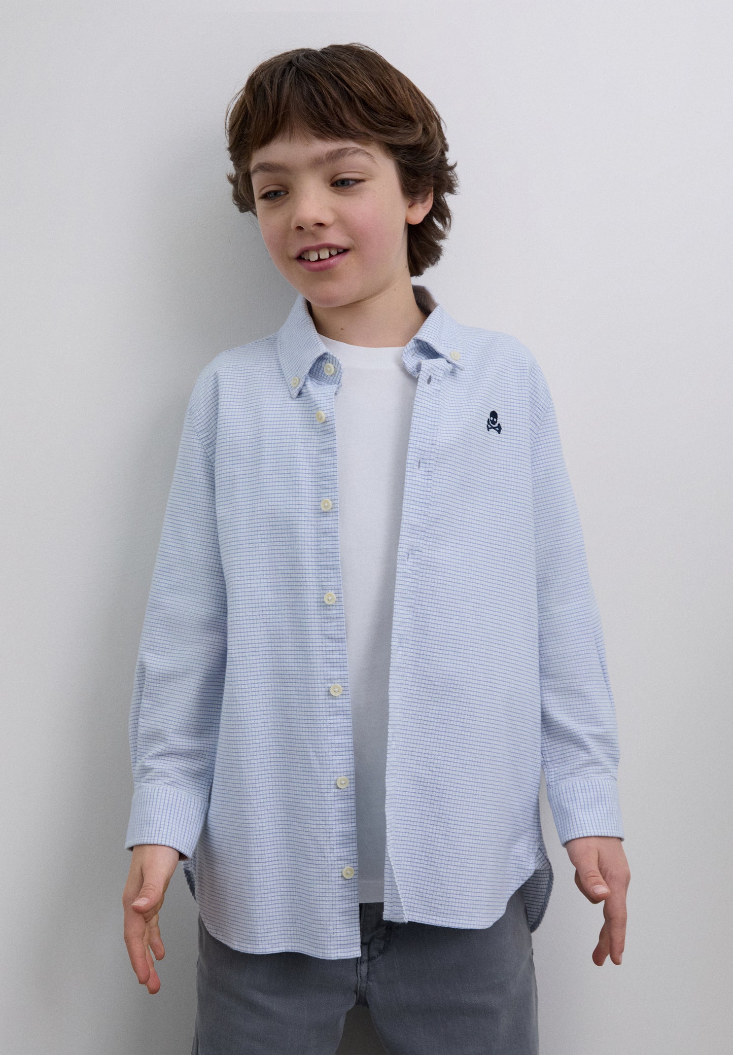 CAMISA OXFORD CALAVERA