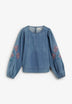 BLUSA DENIM FLORES