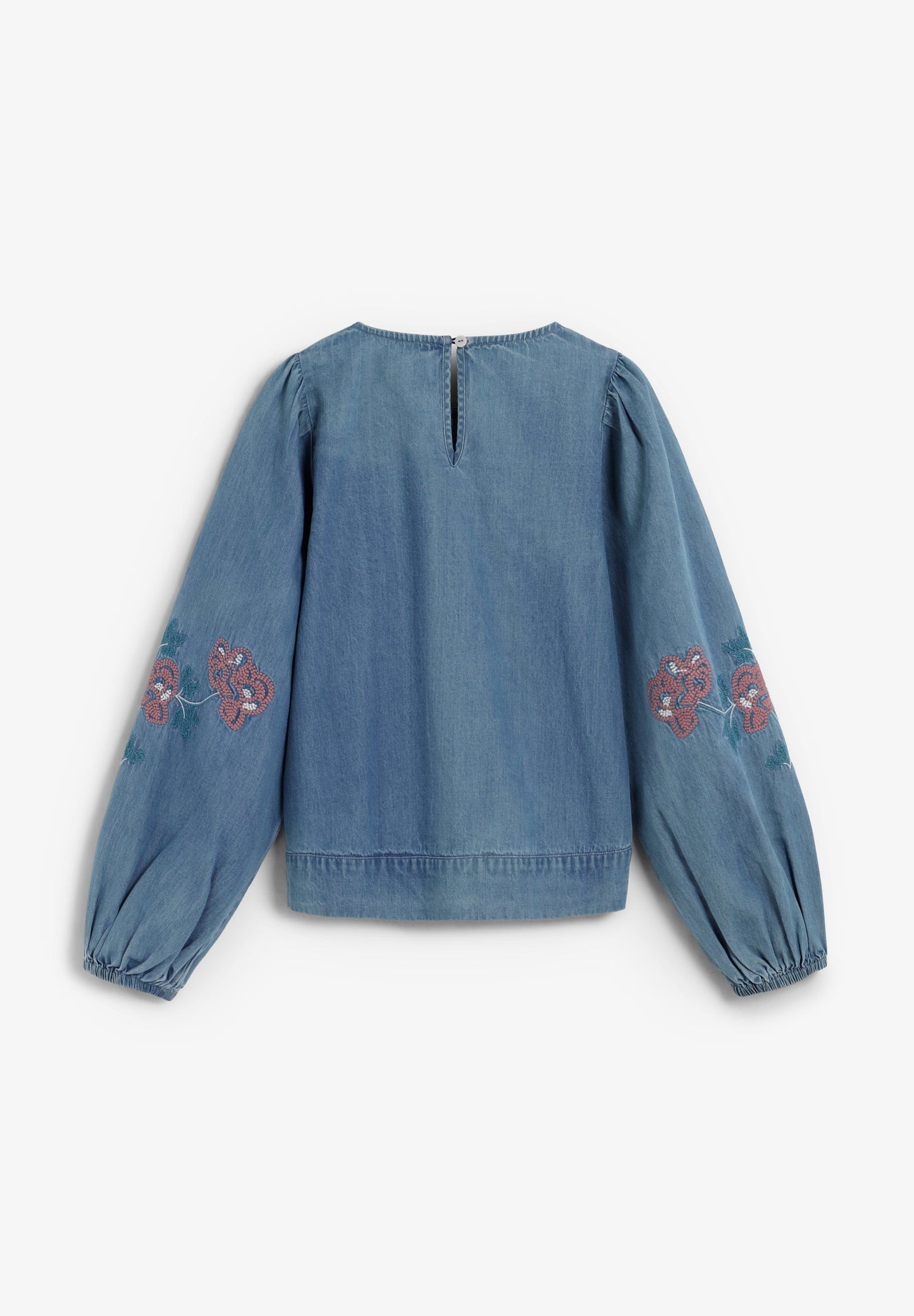 BLUSA DENIM FLORES