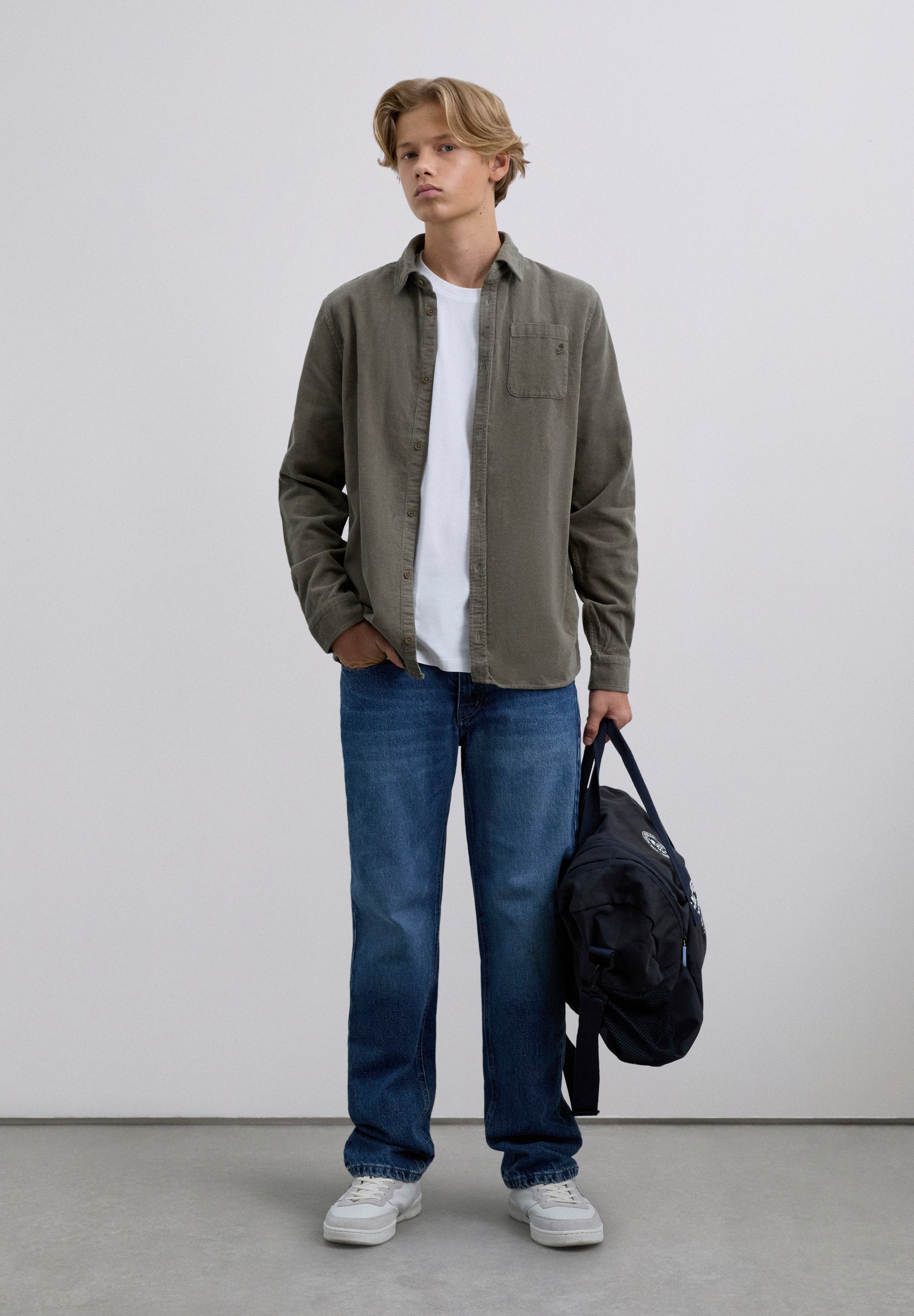 CAMISA PANA BORDADA CALAVERA