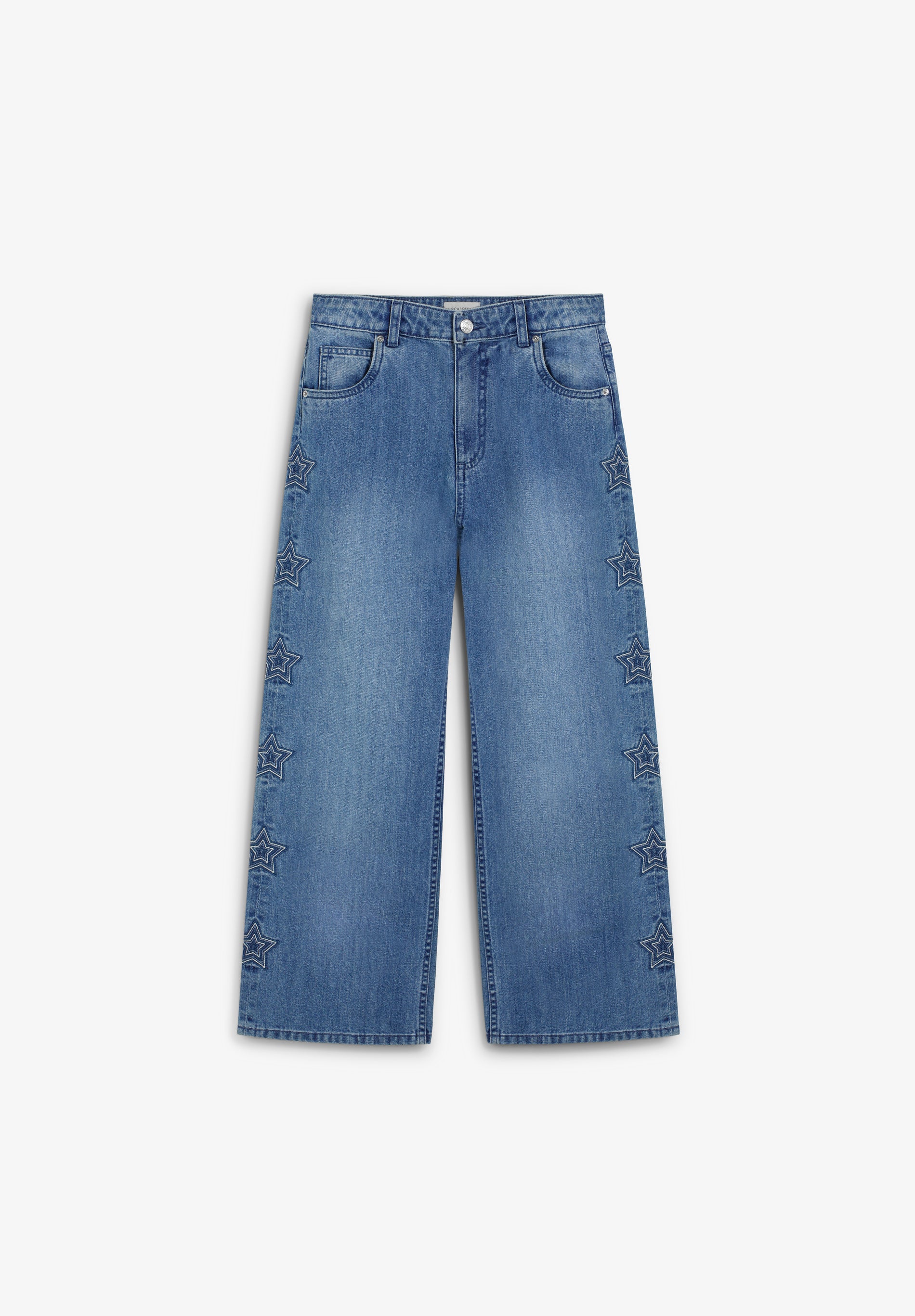 SCWIDE EMB LEG JEANS GIRLS