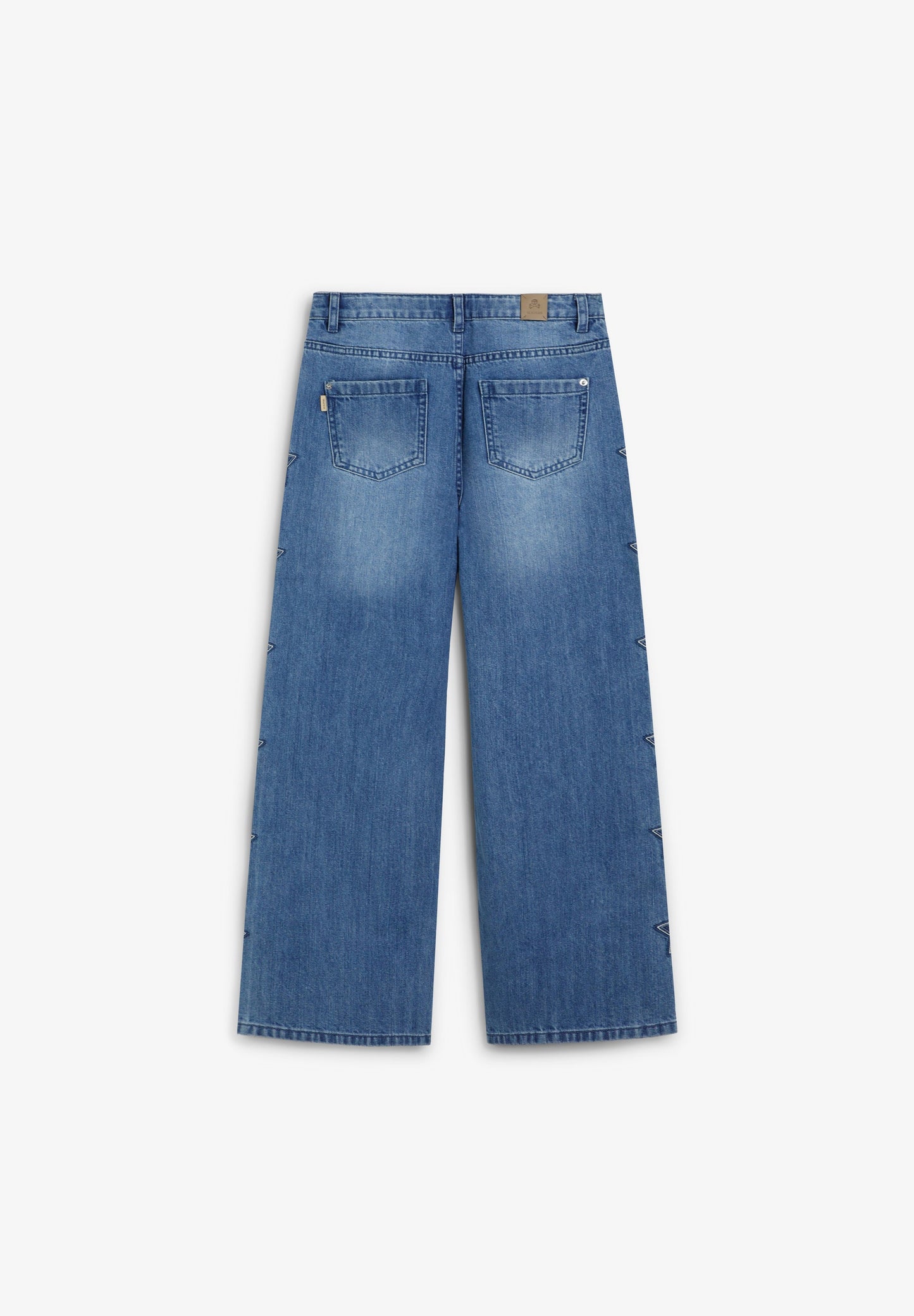 PANTALÓN WIDE LEG ESTRELLAS BORDADAS