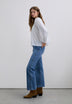 PANTALÓN WIDE LEG ESTRELLAS BORDADAS