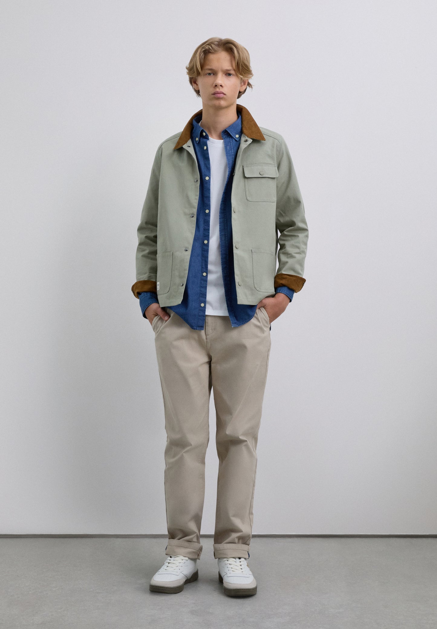 CHAQUETA CUELLO CAMISERO