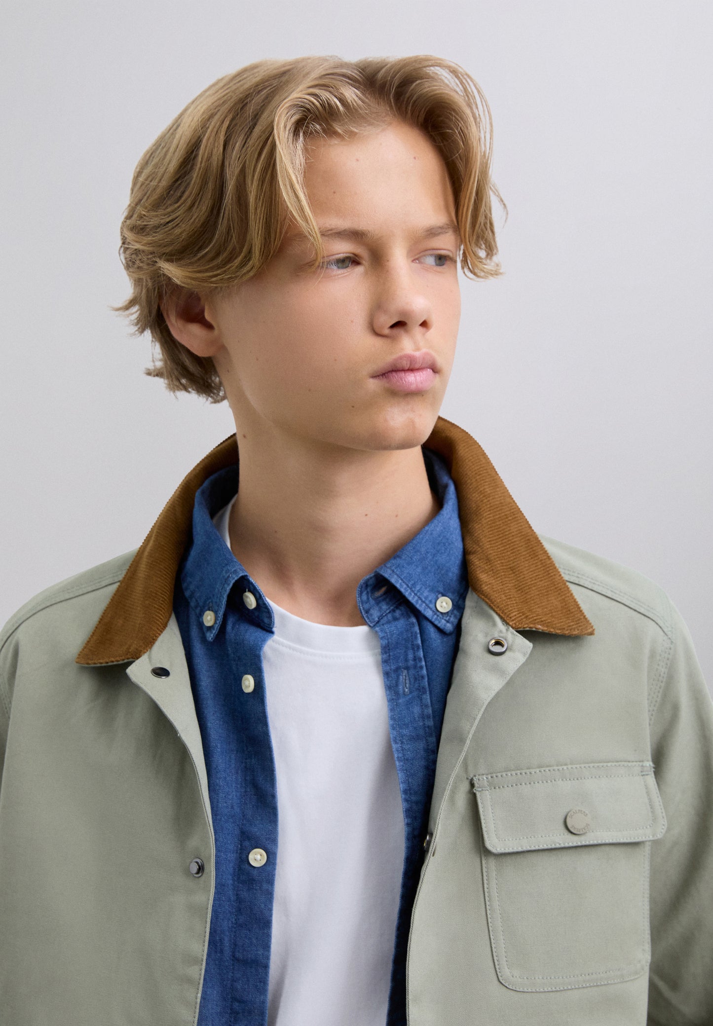 CHAQUETA CUELLO CAMISERO