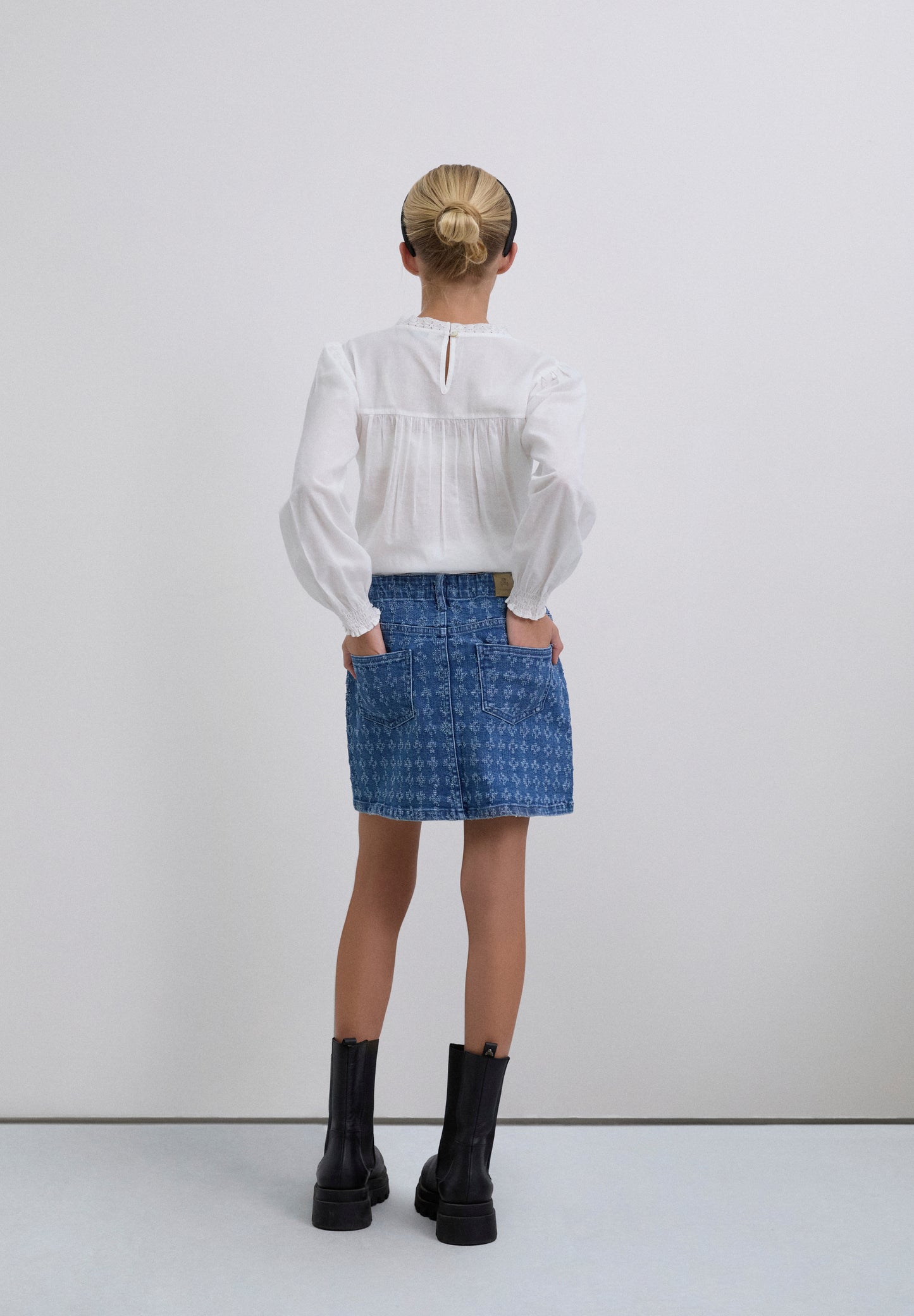 SCLASER DENIM SKIRT GIRLS