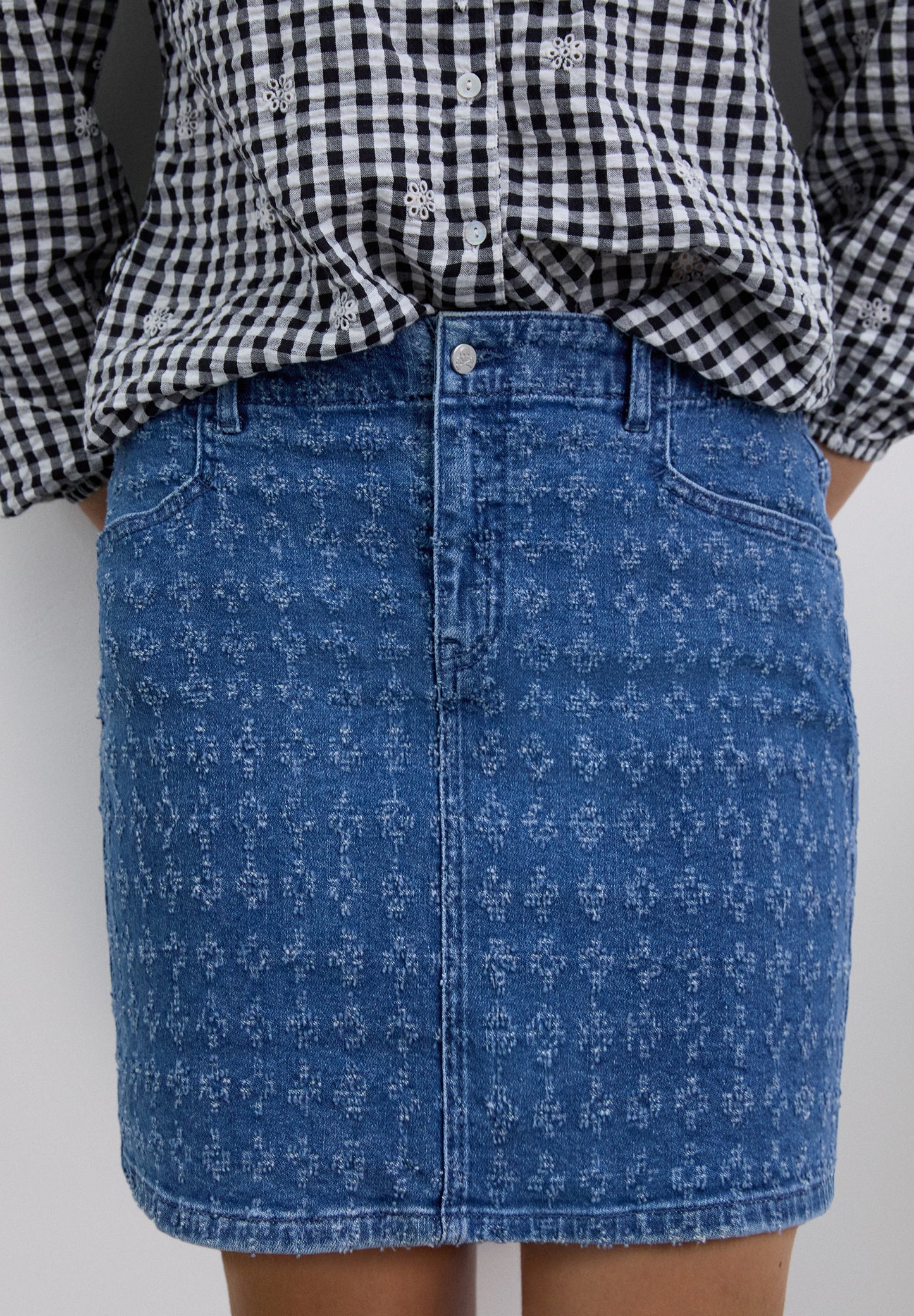 SCLASER DENIM SKIRT GIRLS