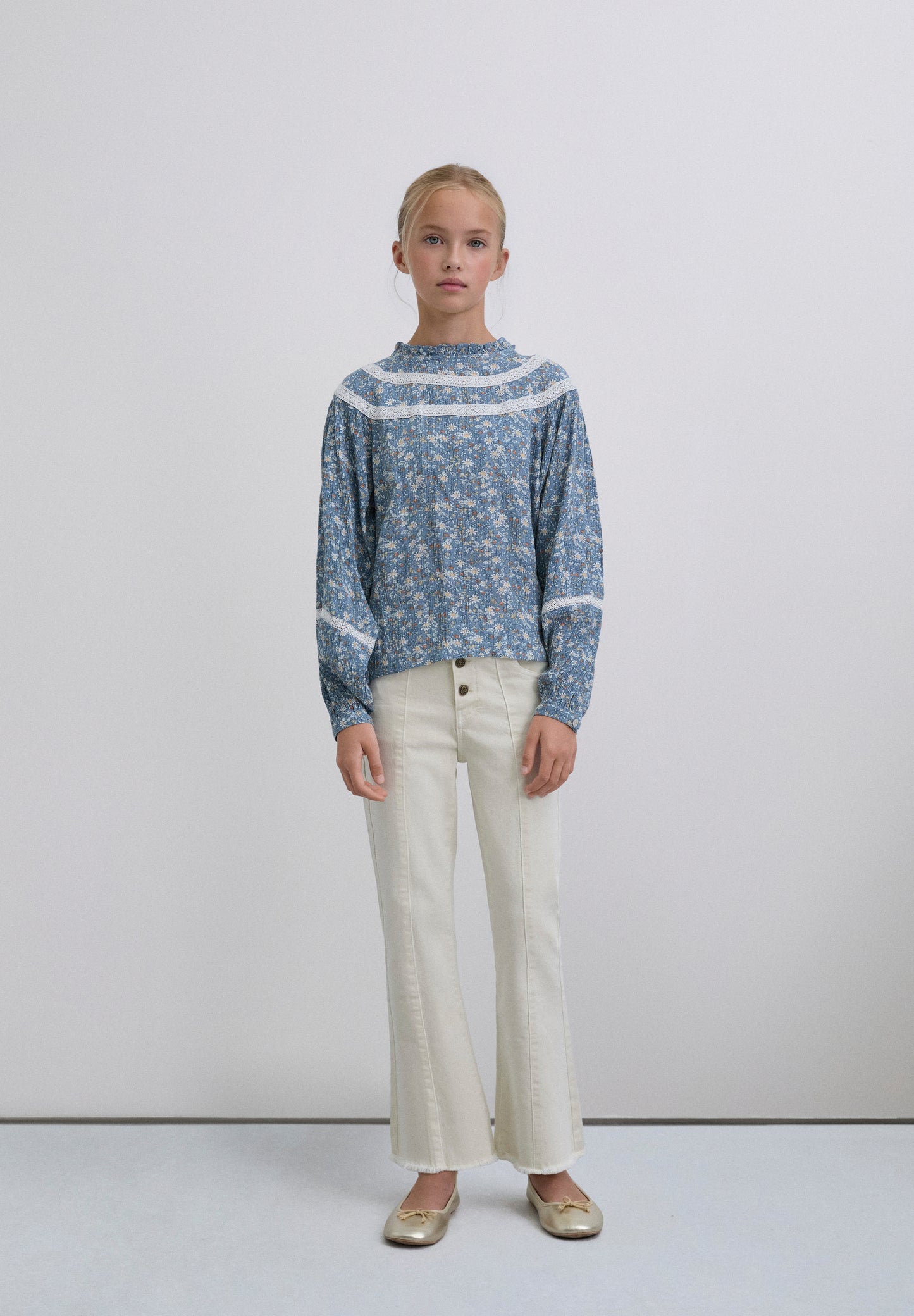 BLUSA ESTAMPADA CONTRASTE