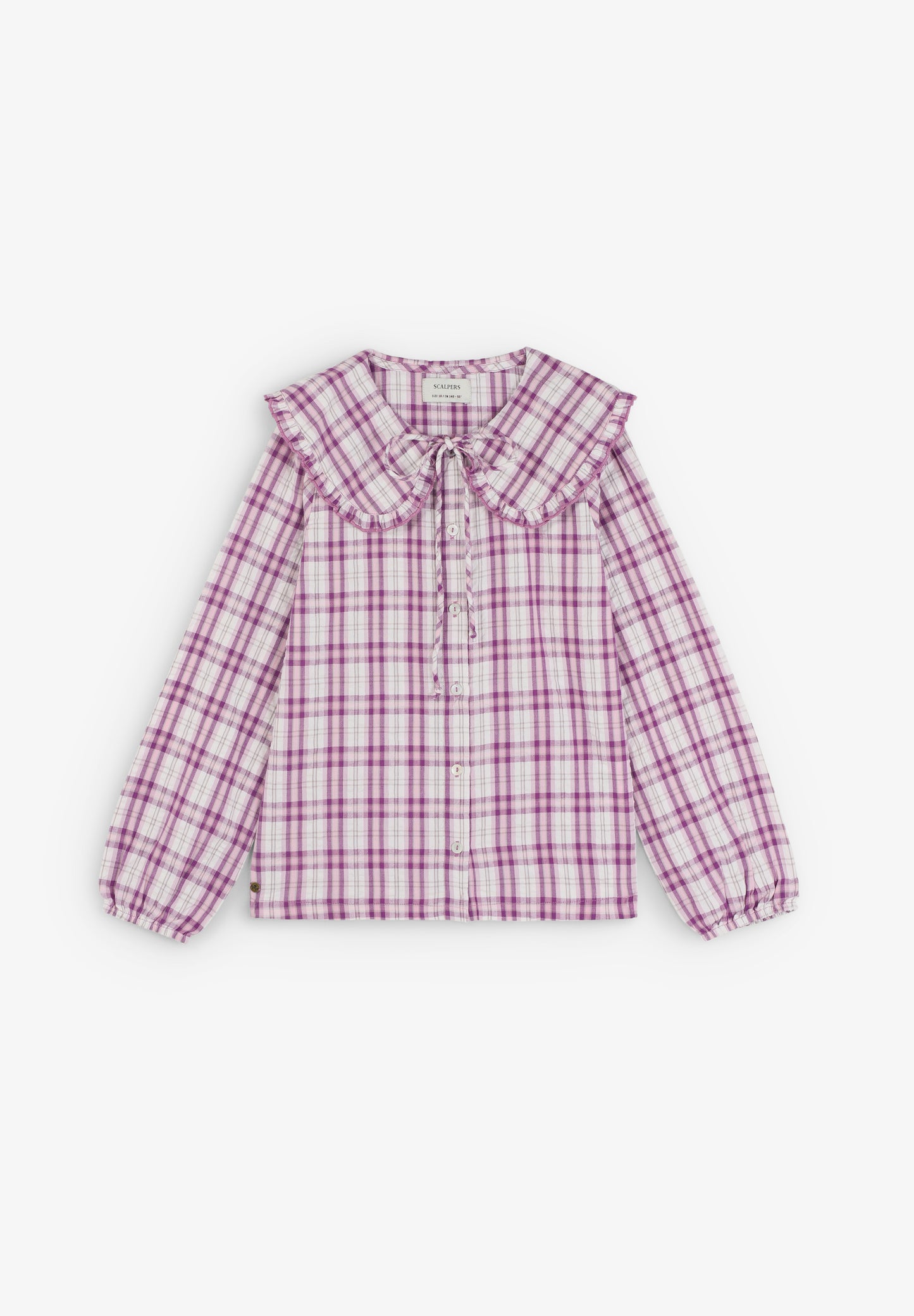 CAMISA VICHY CUELLO VOLANTE