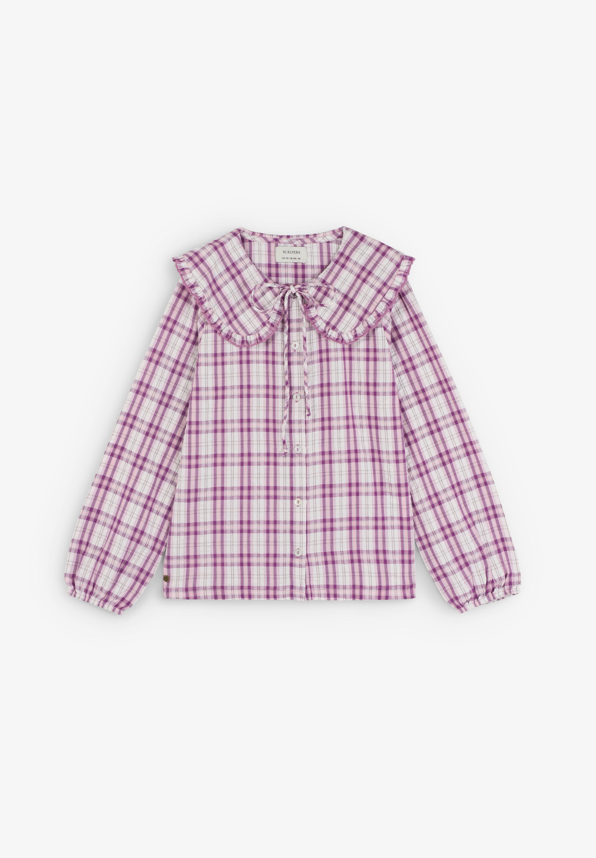 CAMISA VICHY CUELLO VOLANTE