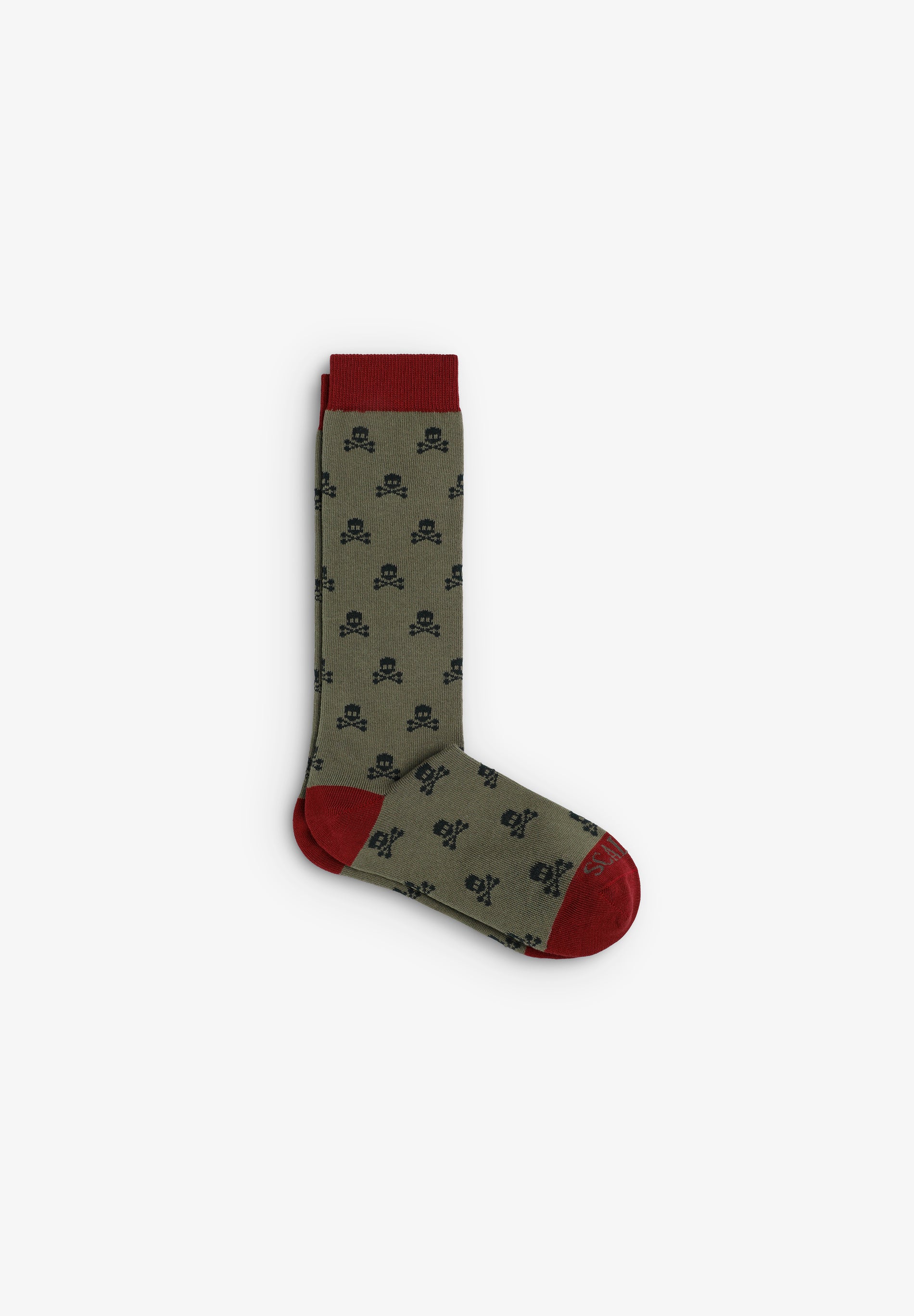 CALCETINES LARGOS ESTAMPADO CALAVERAS