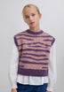 CHALECO PUNTO ANIMAL PRINT