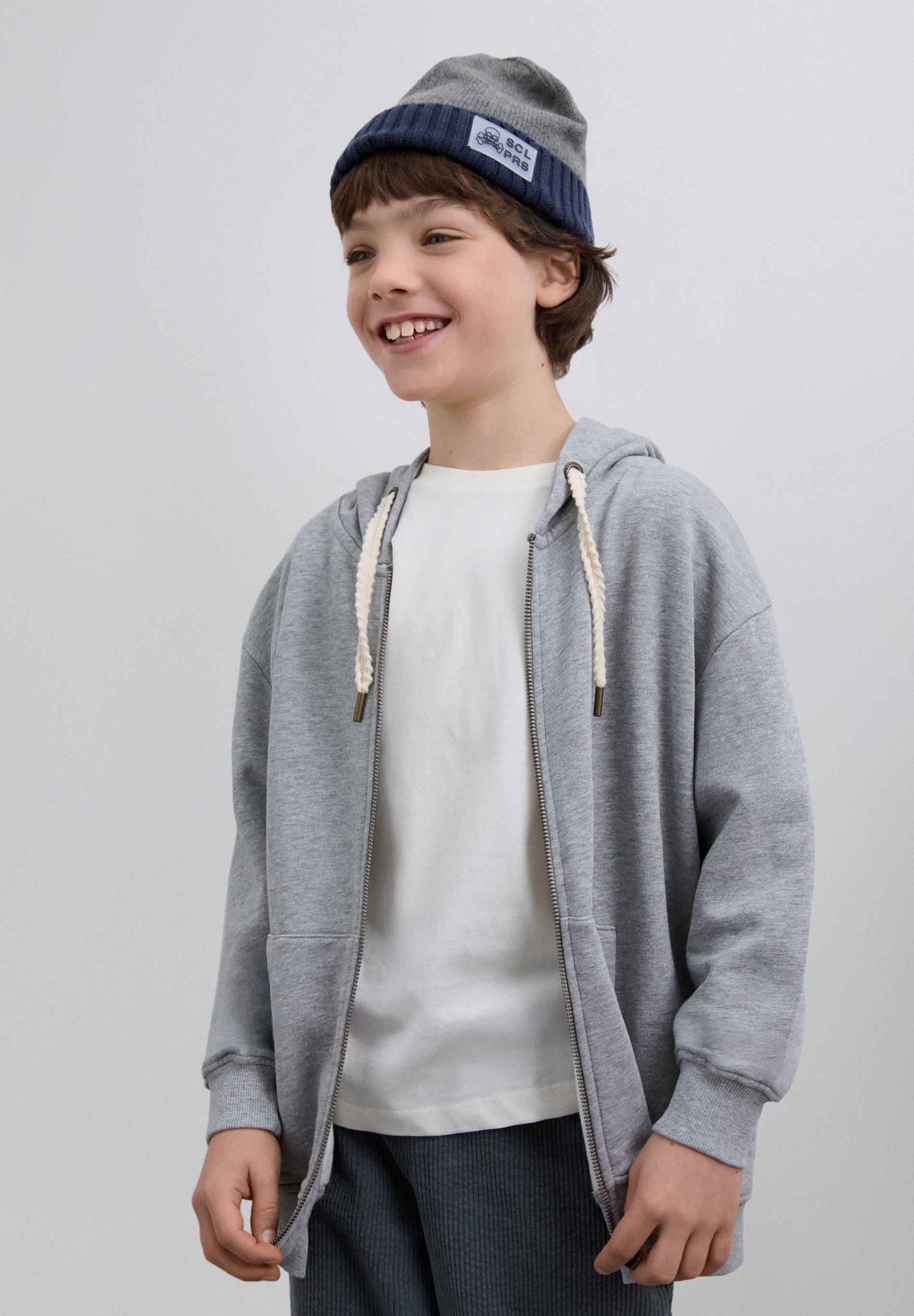 SUDADERA CALAVERA CREMALLERA