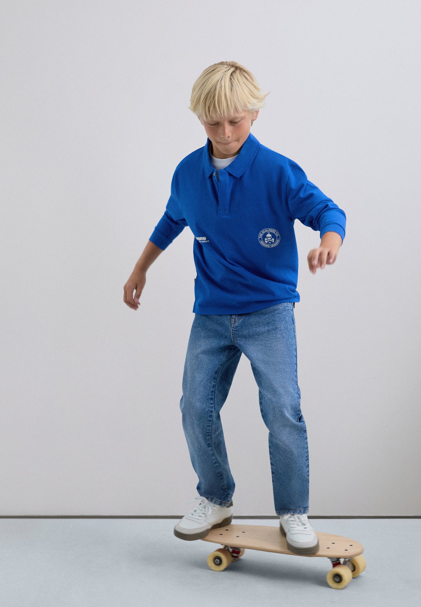 POLO PRINT MANGA LARGA
