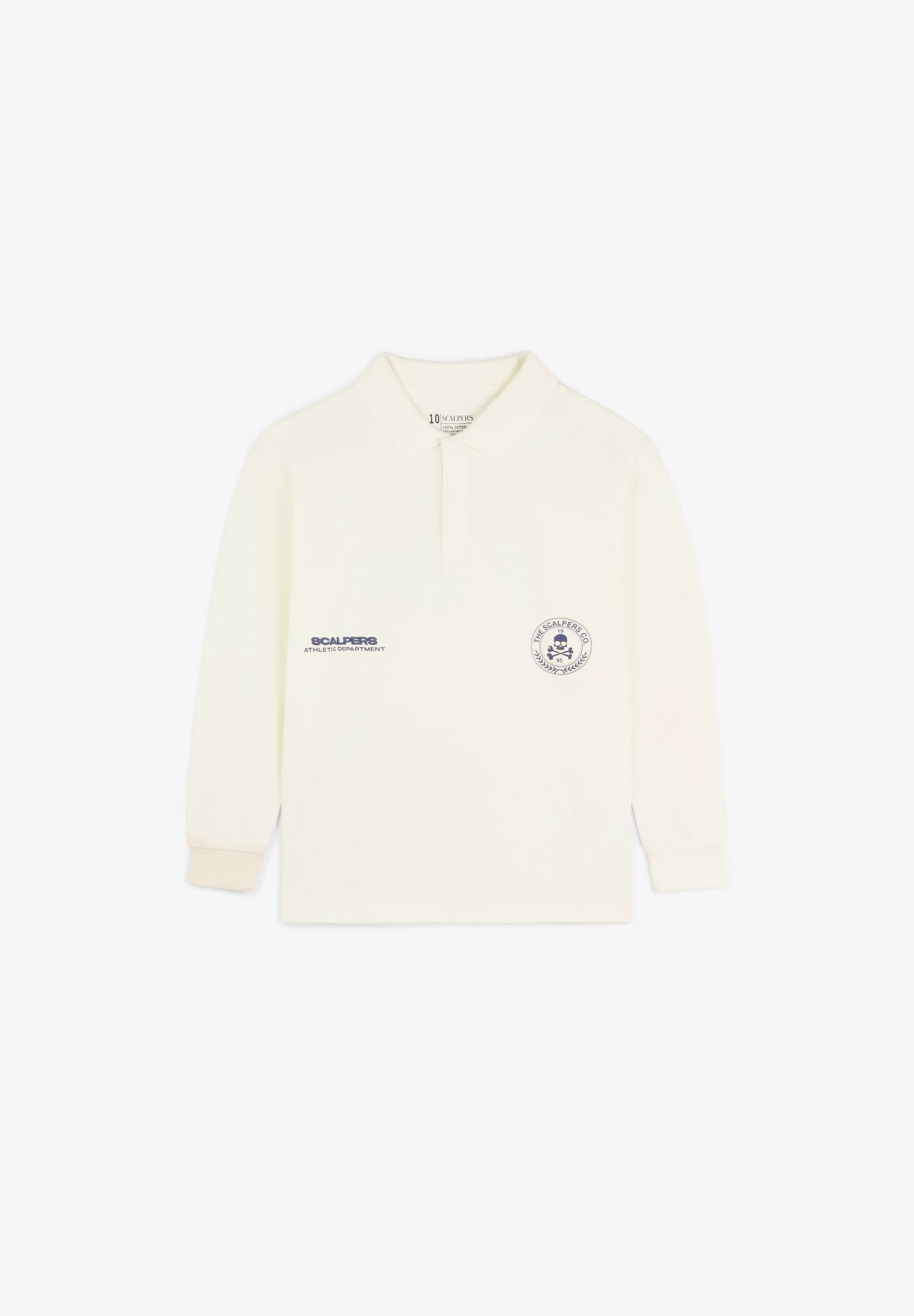 POLO PRINT MANGA LARGA