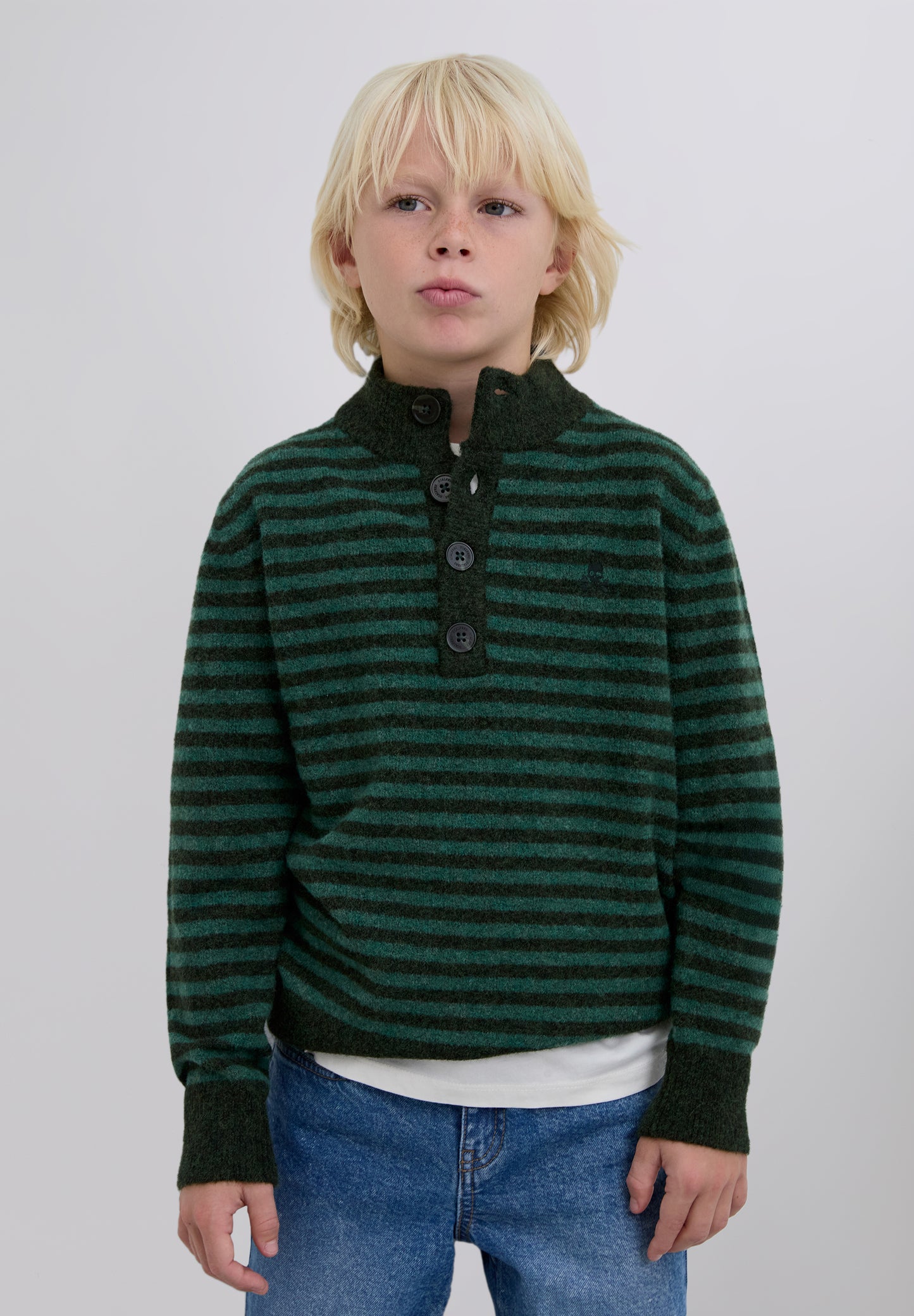 SCSTRIPES BUTTON TRICOT KIDS