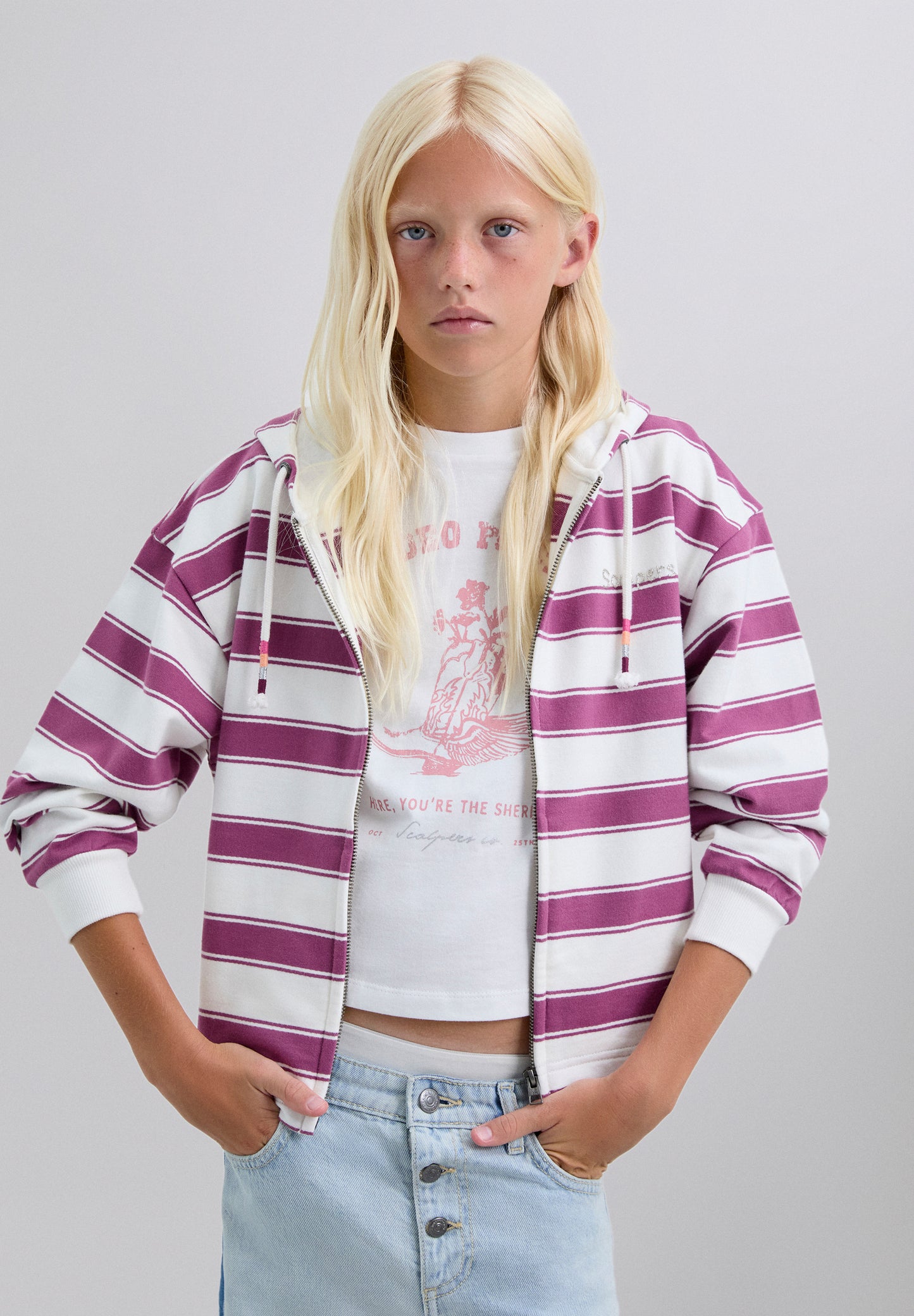 SUDADERA RAYAS CALAVERA