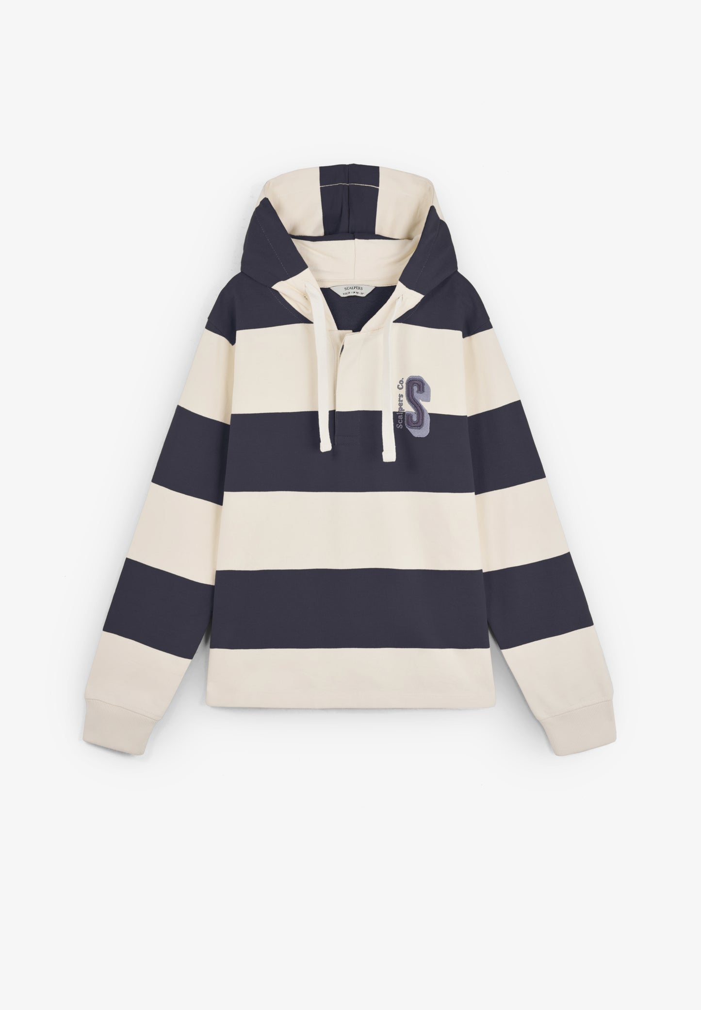 SUDADERA RAYAS CAPUCHA CALAVERA