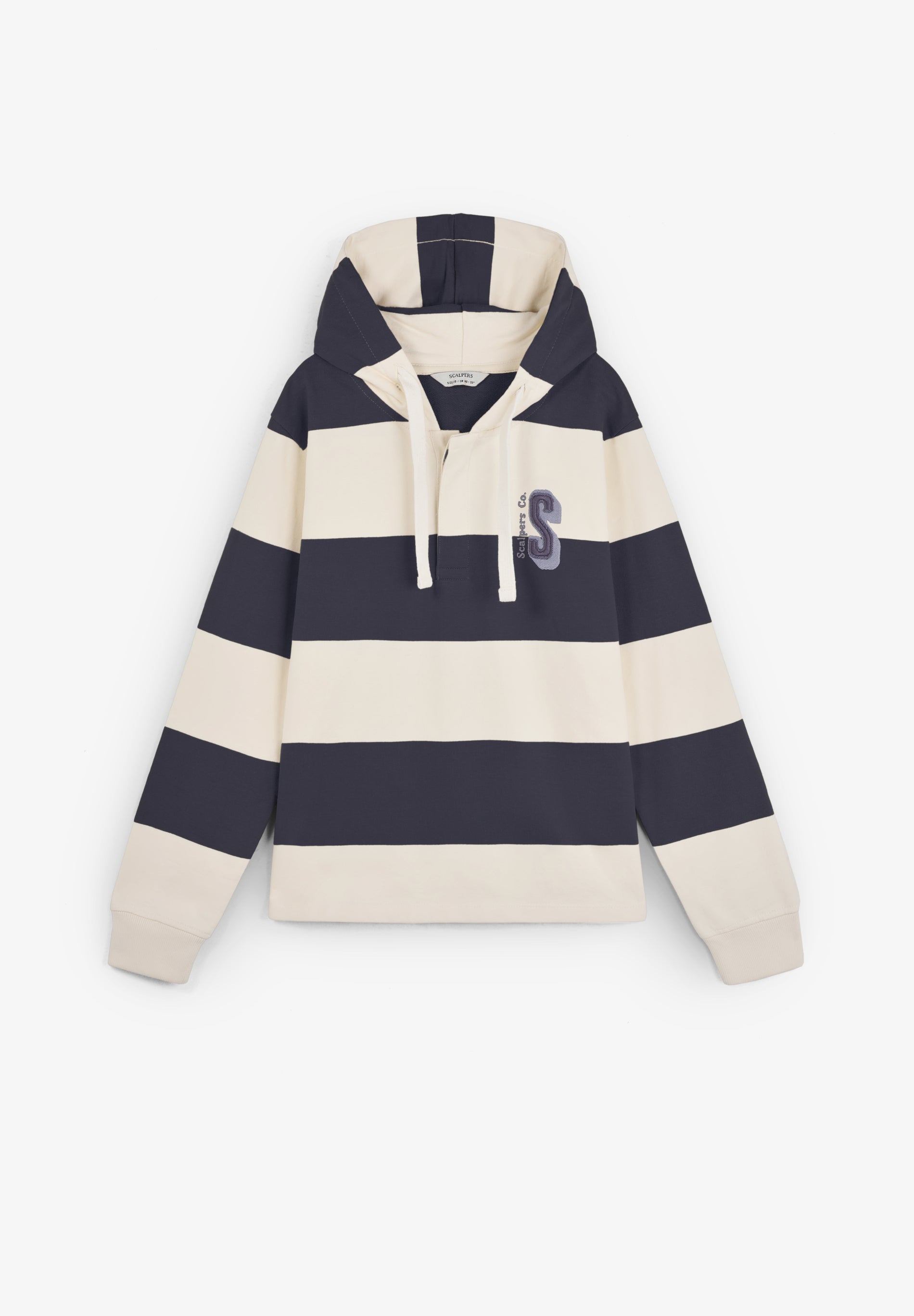 SUDADERA RAYAS CAPUCHA CALAVERA
