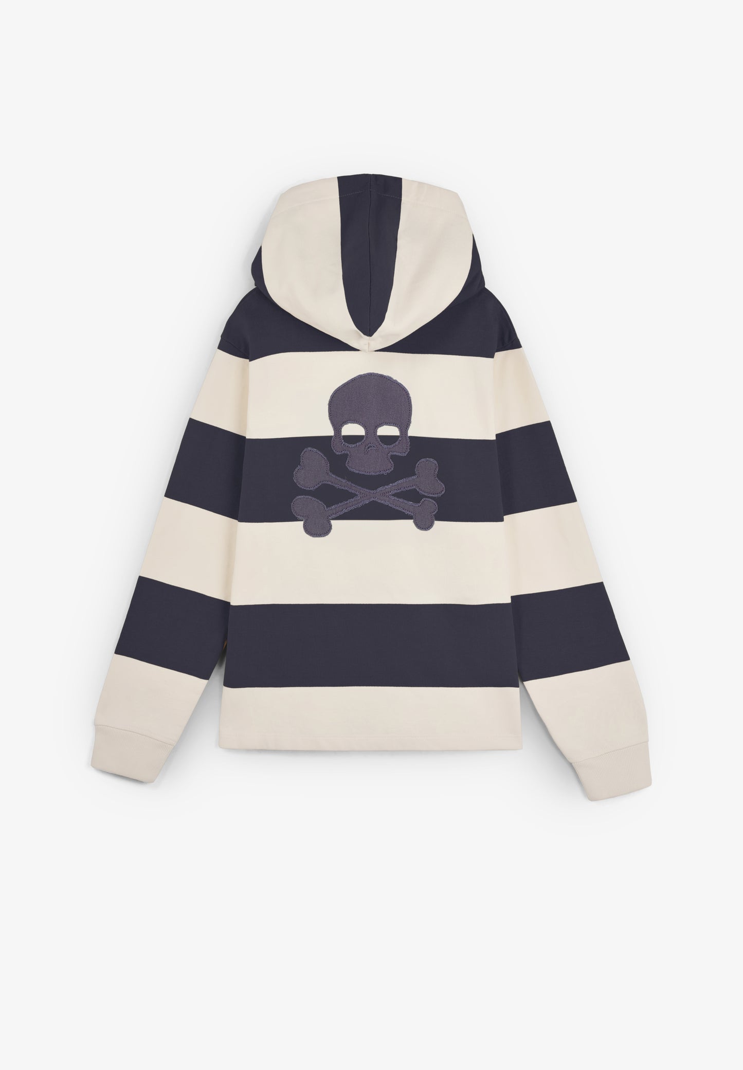 SUDADERA RAYAS CAPUCHA CALAVERA