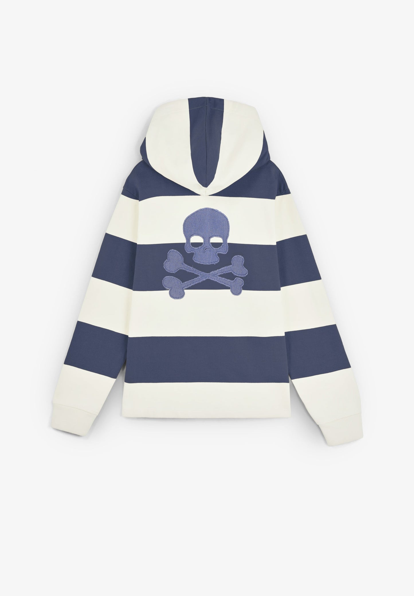 SUDADERA RAYAS CAPUCHA CALAVERA