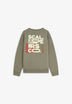 SUDADERA RIB ESTAMPADA