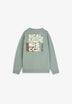 SUDADERA RIB ESTAMPADA