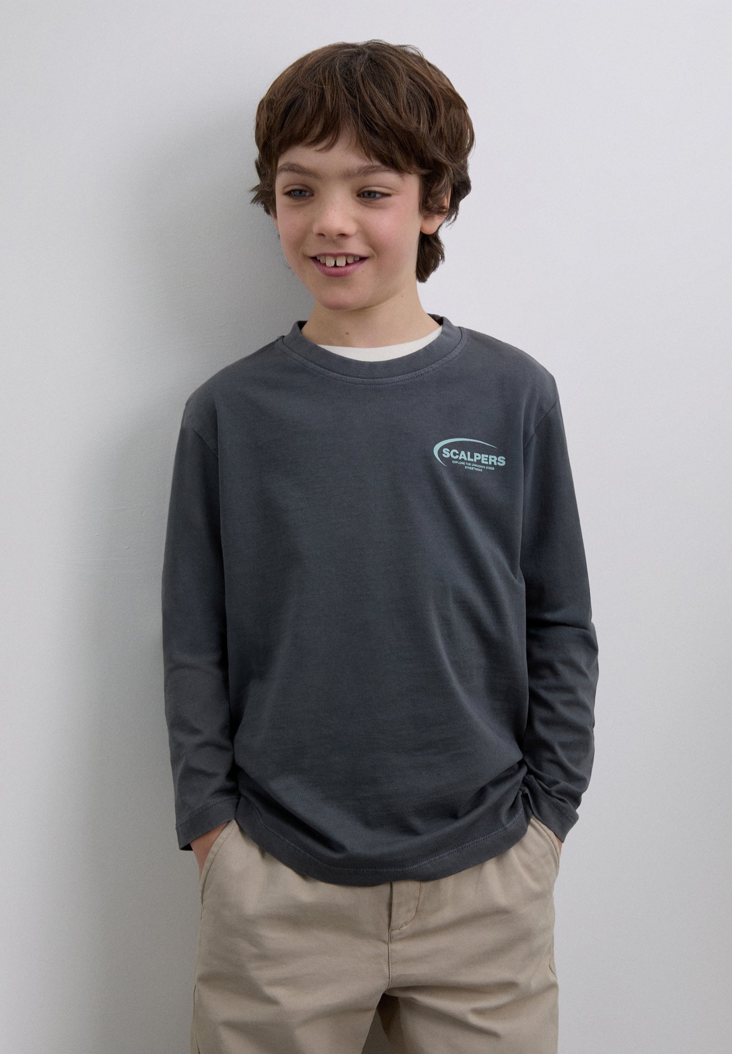 CAMISETA PRINT MANGA LARGA