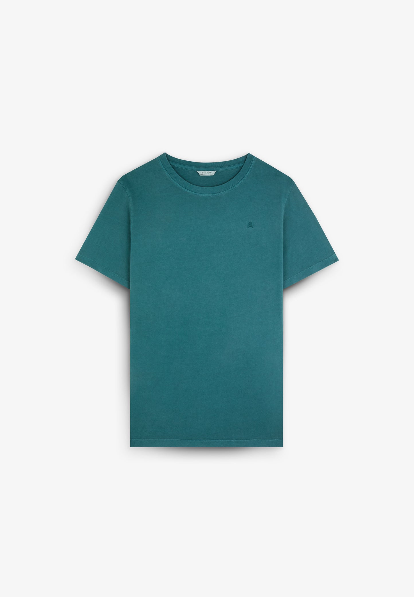 CAMISETA CALAVERA BORDADA TONO