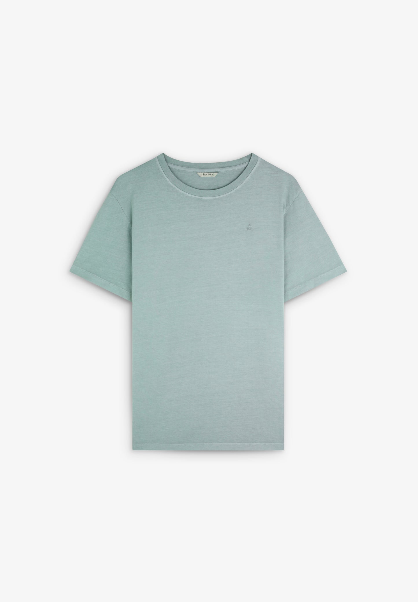 CAMISETA CALAVERA BORDADA TONO