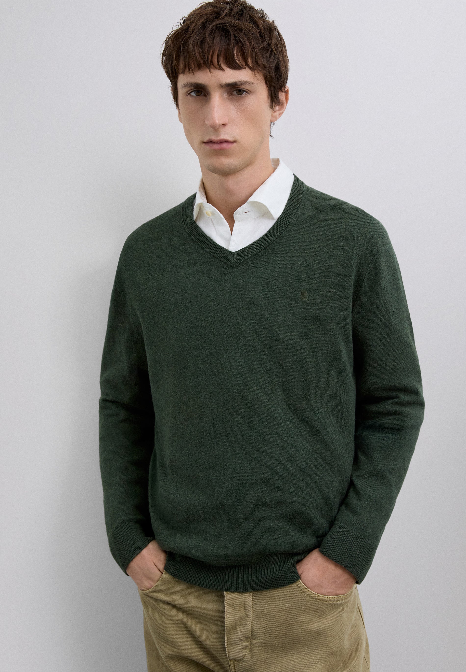 JERSEY CUELLO PICO CON CASHMERE