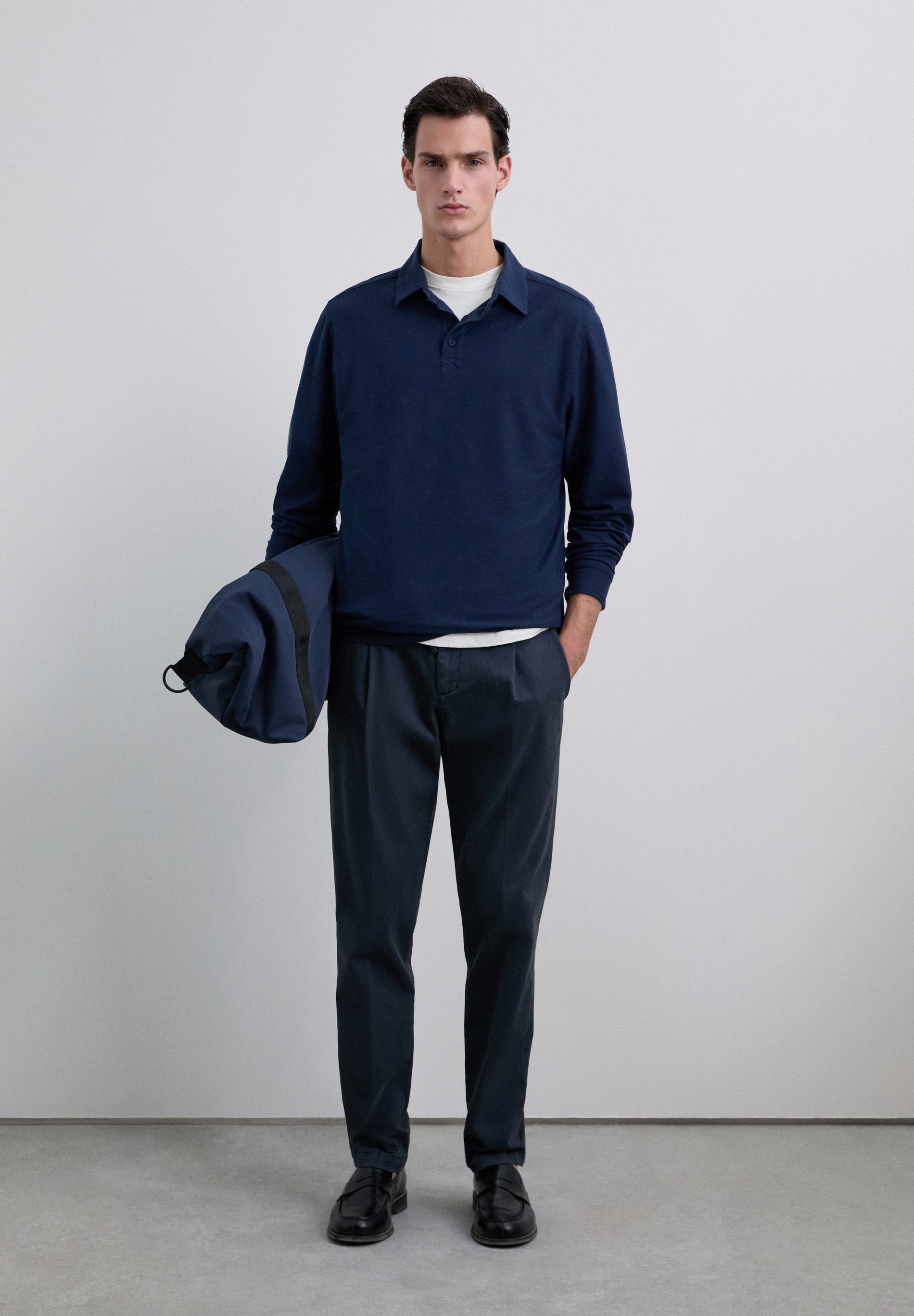 POLO MANGA LARGA PUNTO