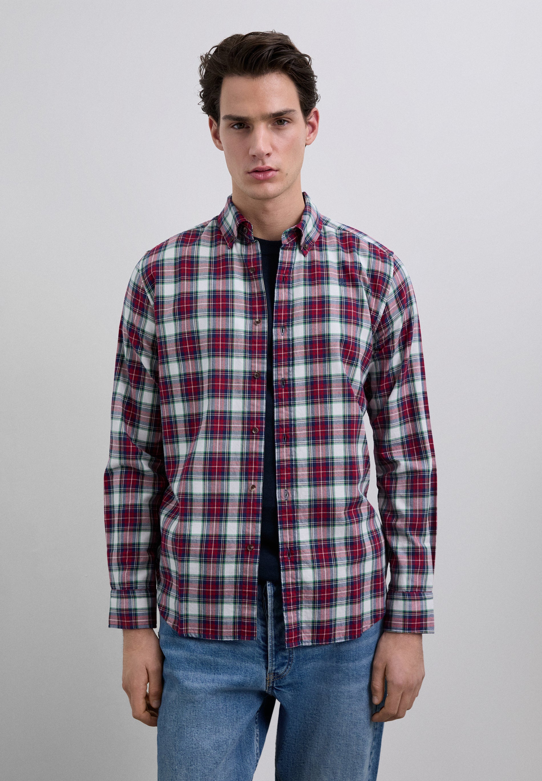 CAMISA ALGODÓN CUADROS