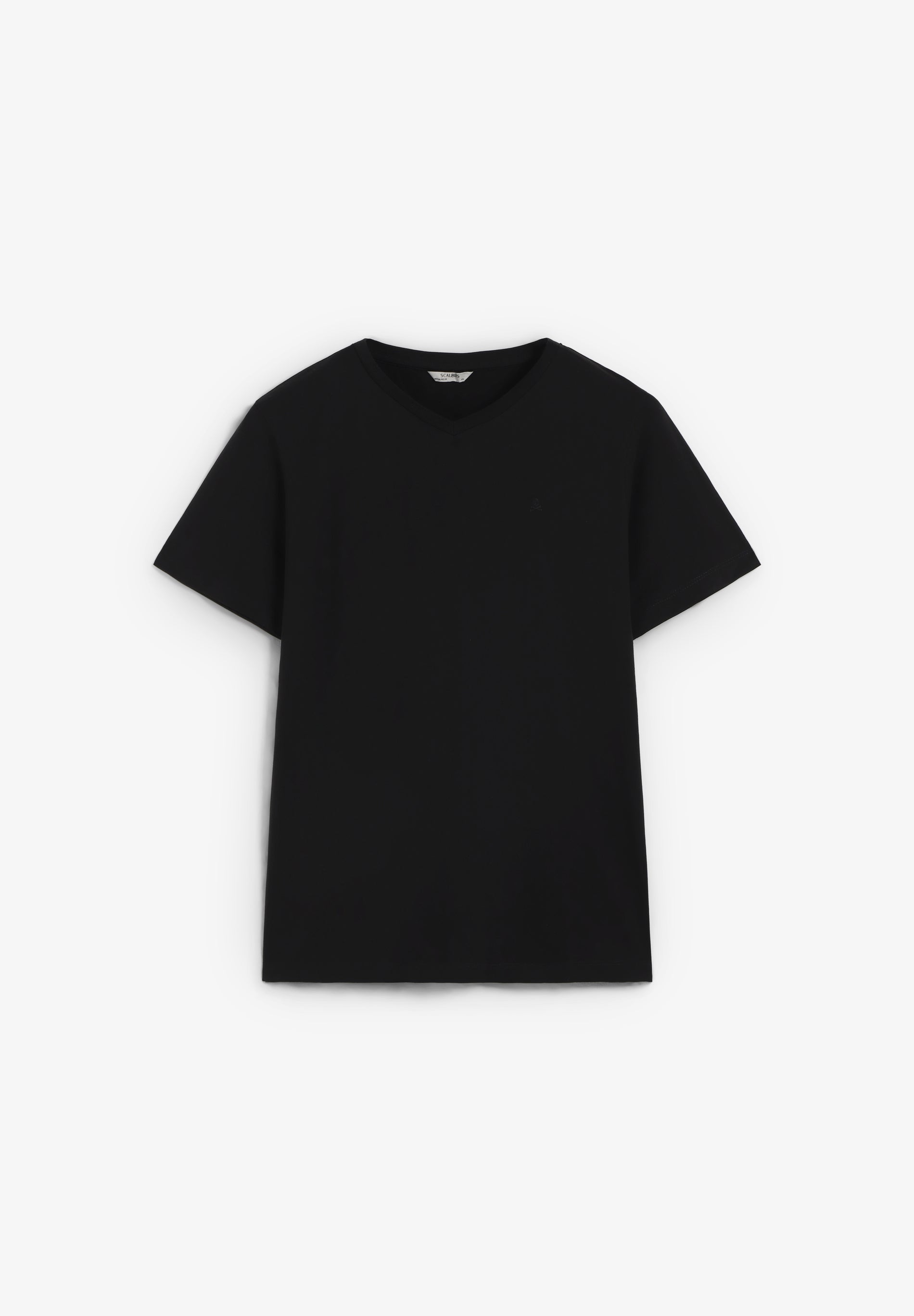 CAMISETA CALAVERA BORDADA TONO