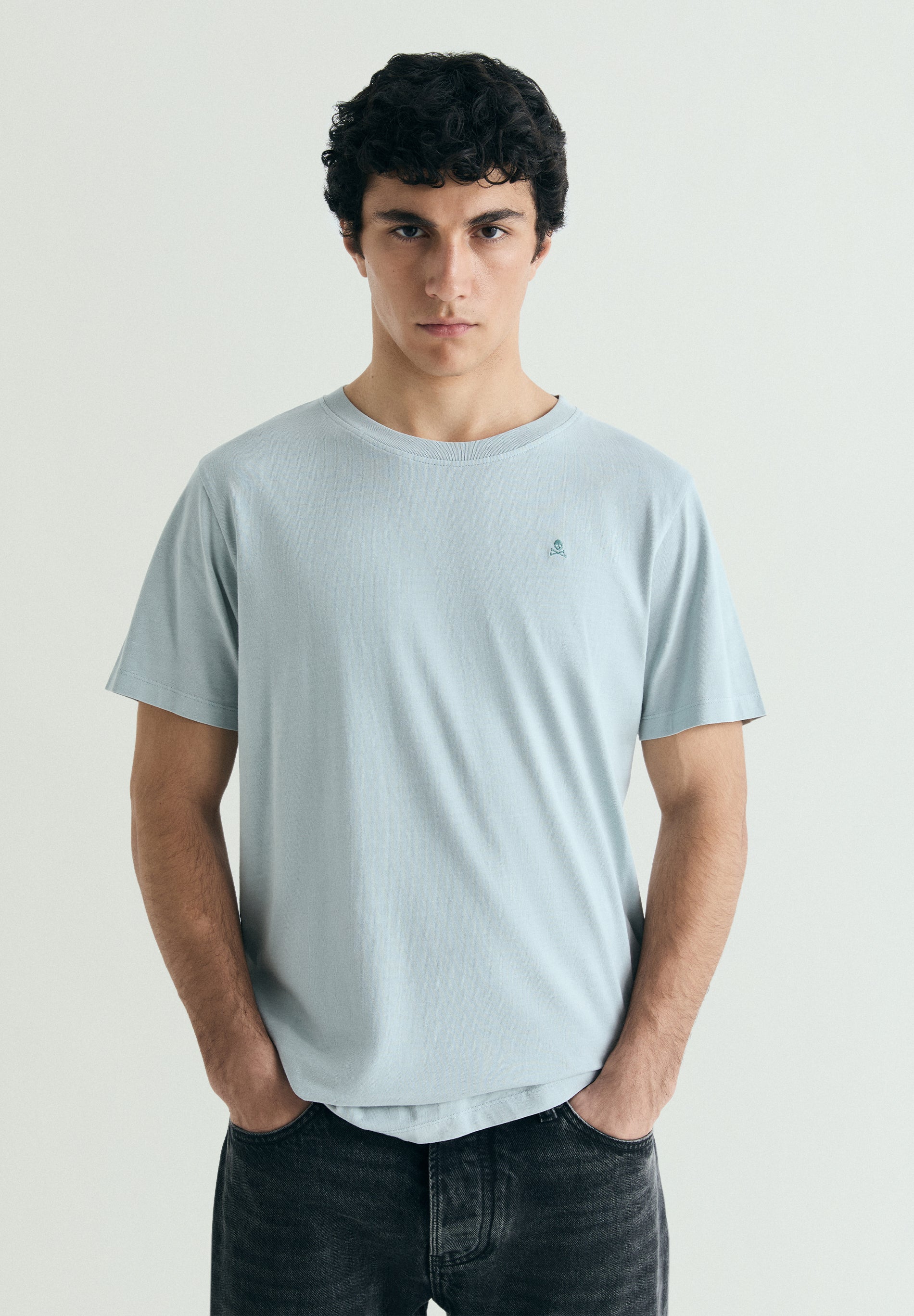 CAMISETA BORDADA EFECTO WASHED