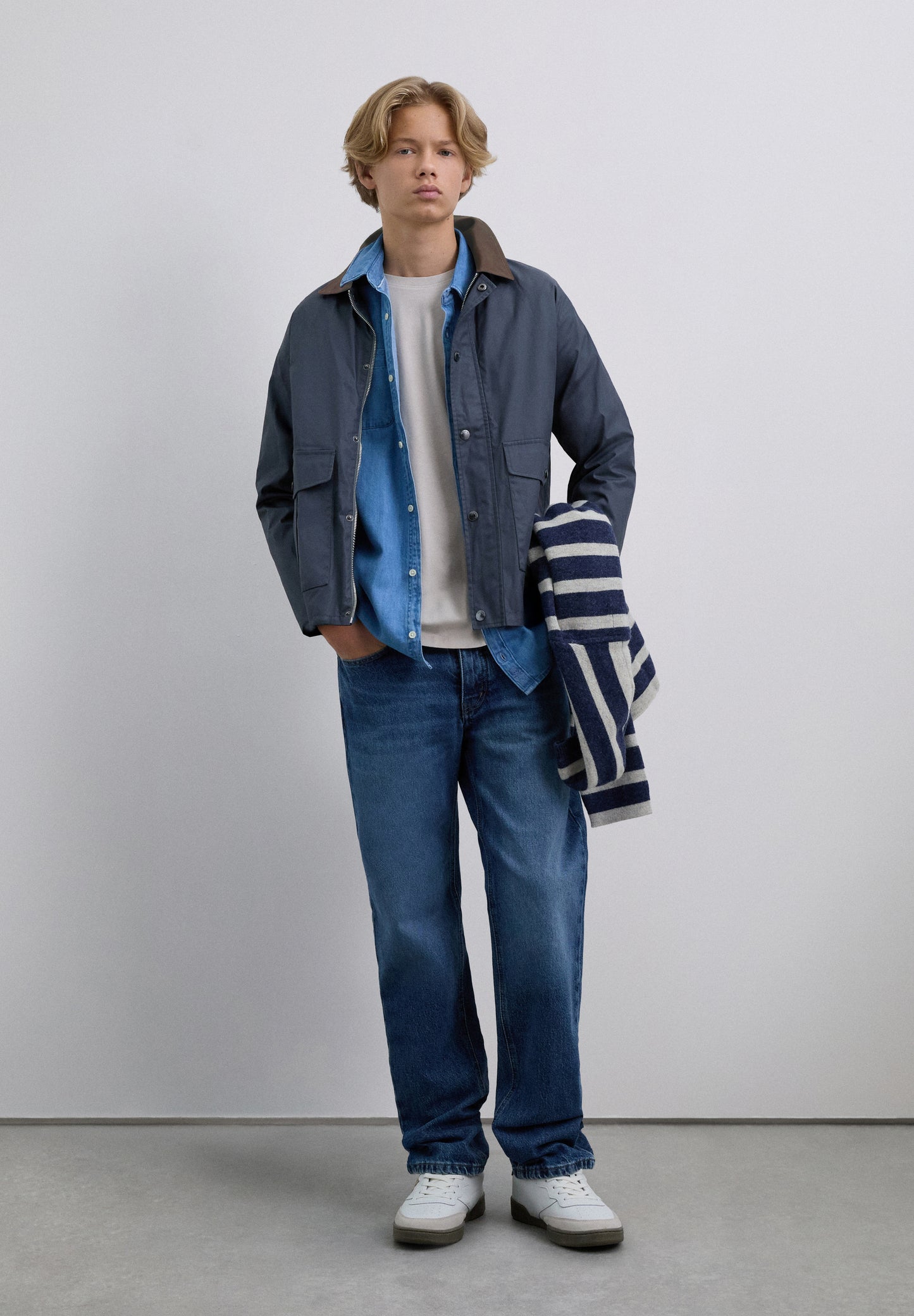 CHAQUETA CUELLO CAMISERO